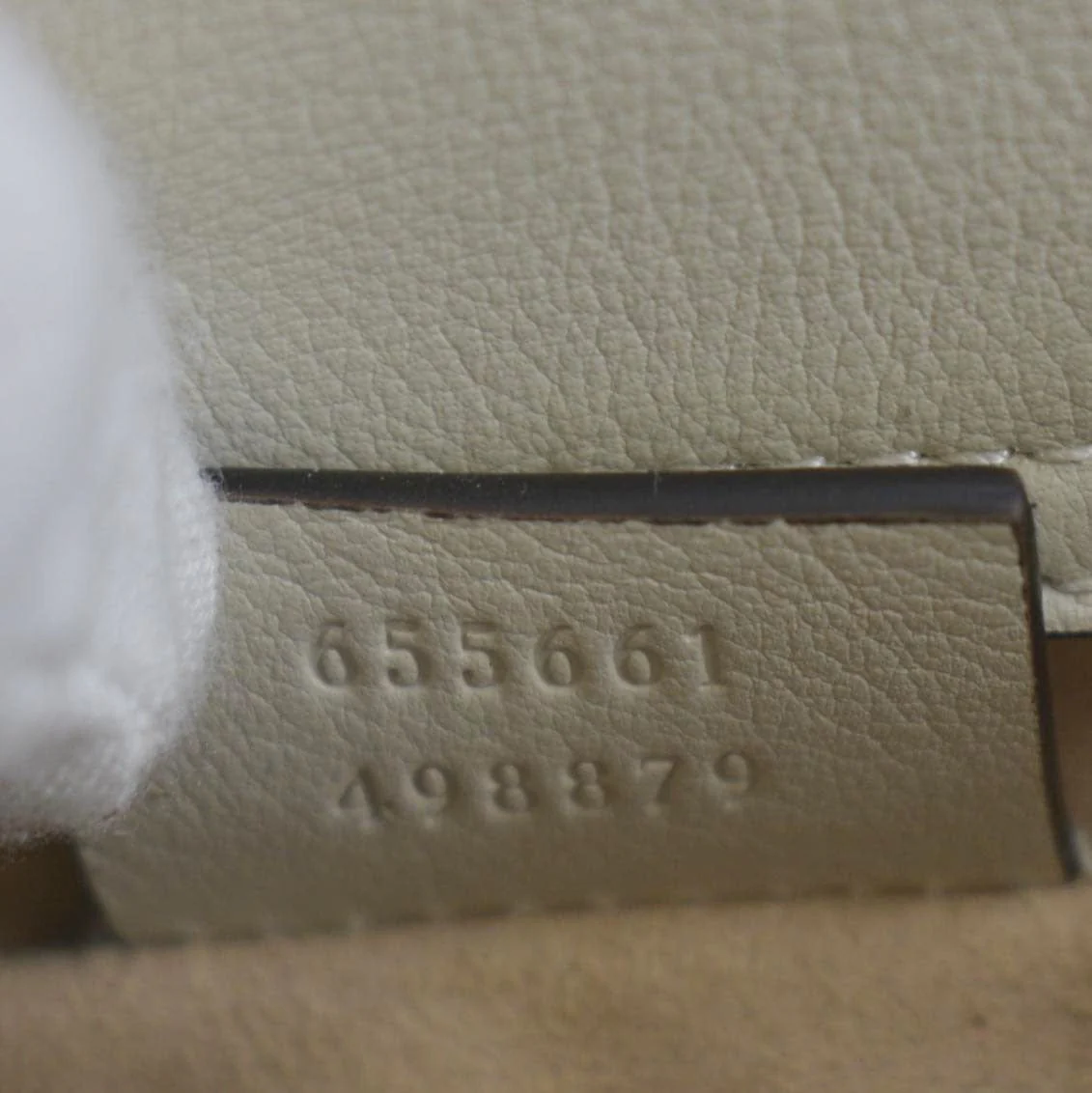 GUCCI Diana Bamboo Mini Leather Tote Bag White 655661 - Image 13