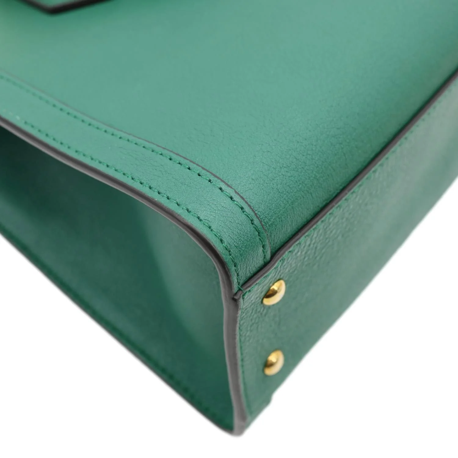 GUCCI Bamboo Diana Small Leather Tote Bag Green 660195 - Image 8