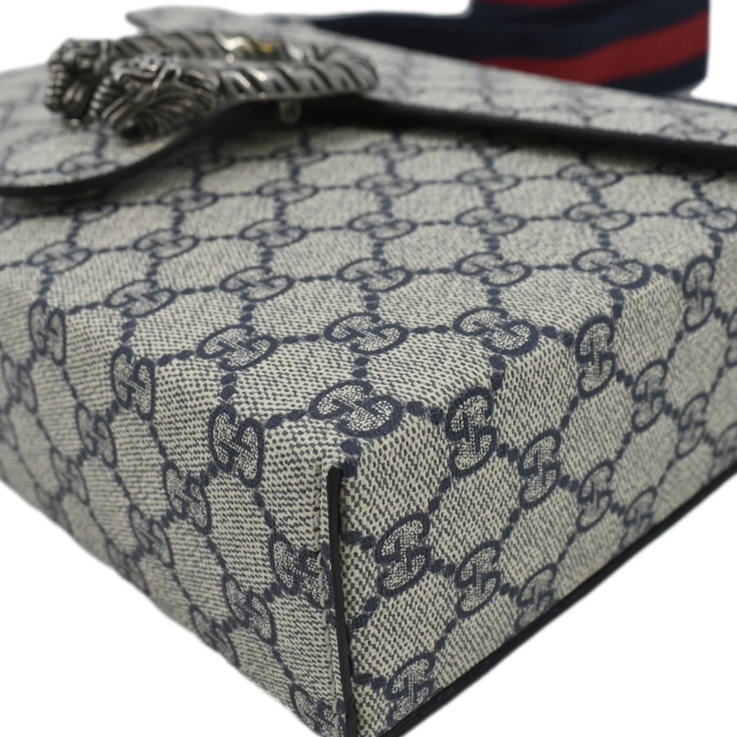 GUCCI Dionysus GG Supreme Canvas Crossbody Bag Navy Blue 725548 - Image 10