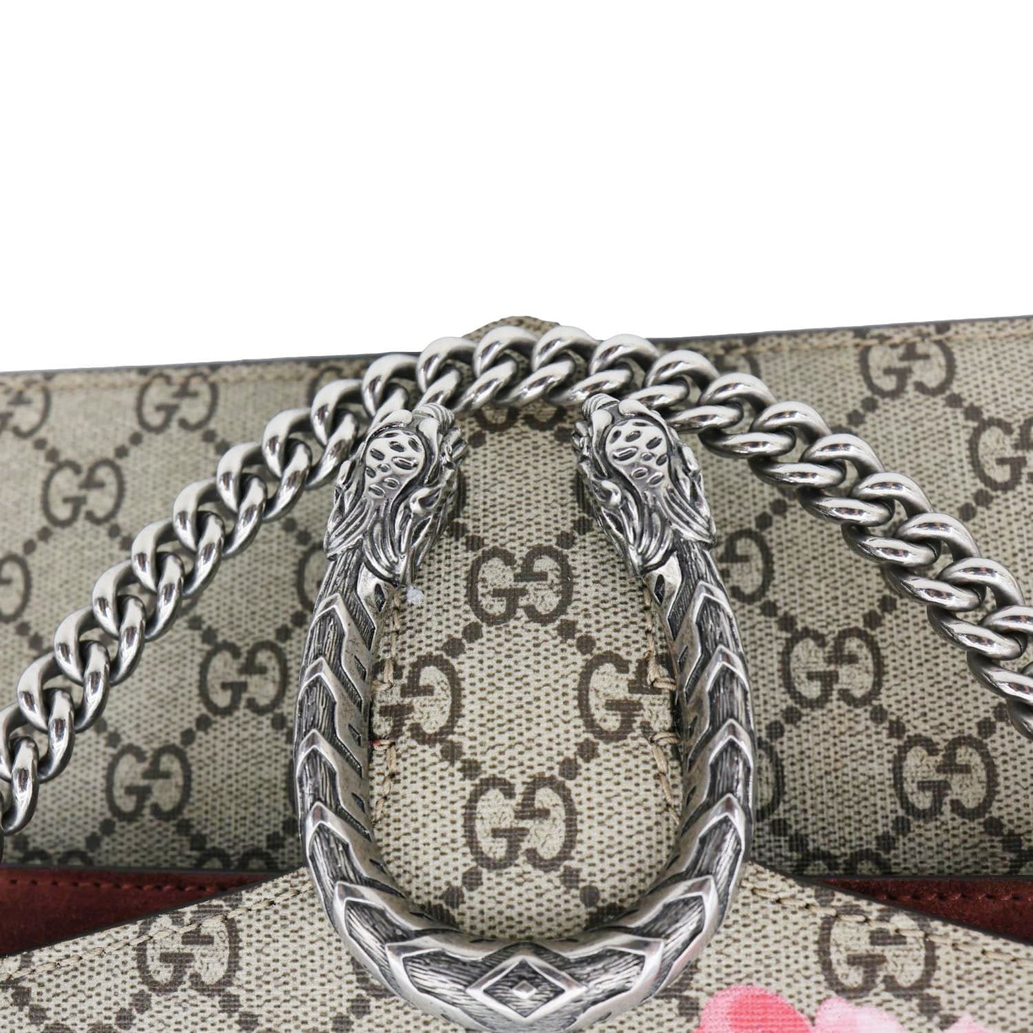 GUCCI Dionysus Small Blooms GG Supreme Canvas Shoulder Bag Beige 400249 - Image 9