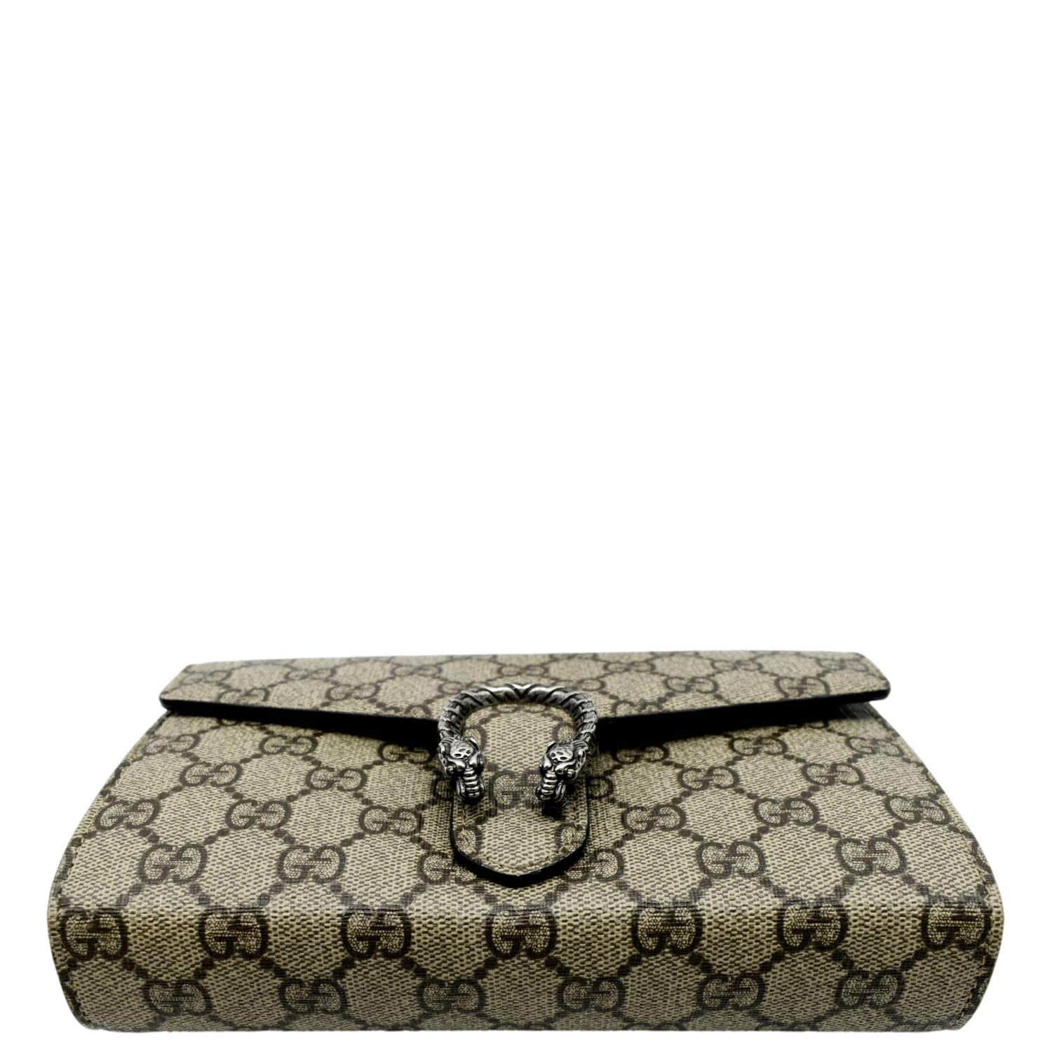 GUCCI Dionysus GG Supreme Crossbody Chain Wallet Beige 401231 - Image 10