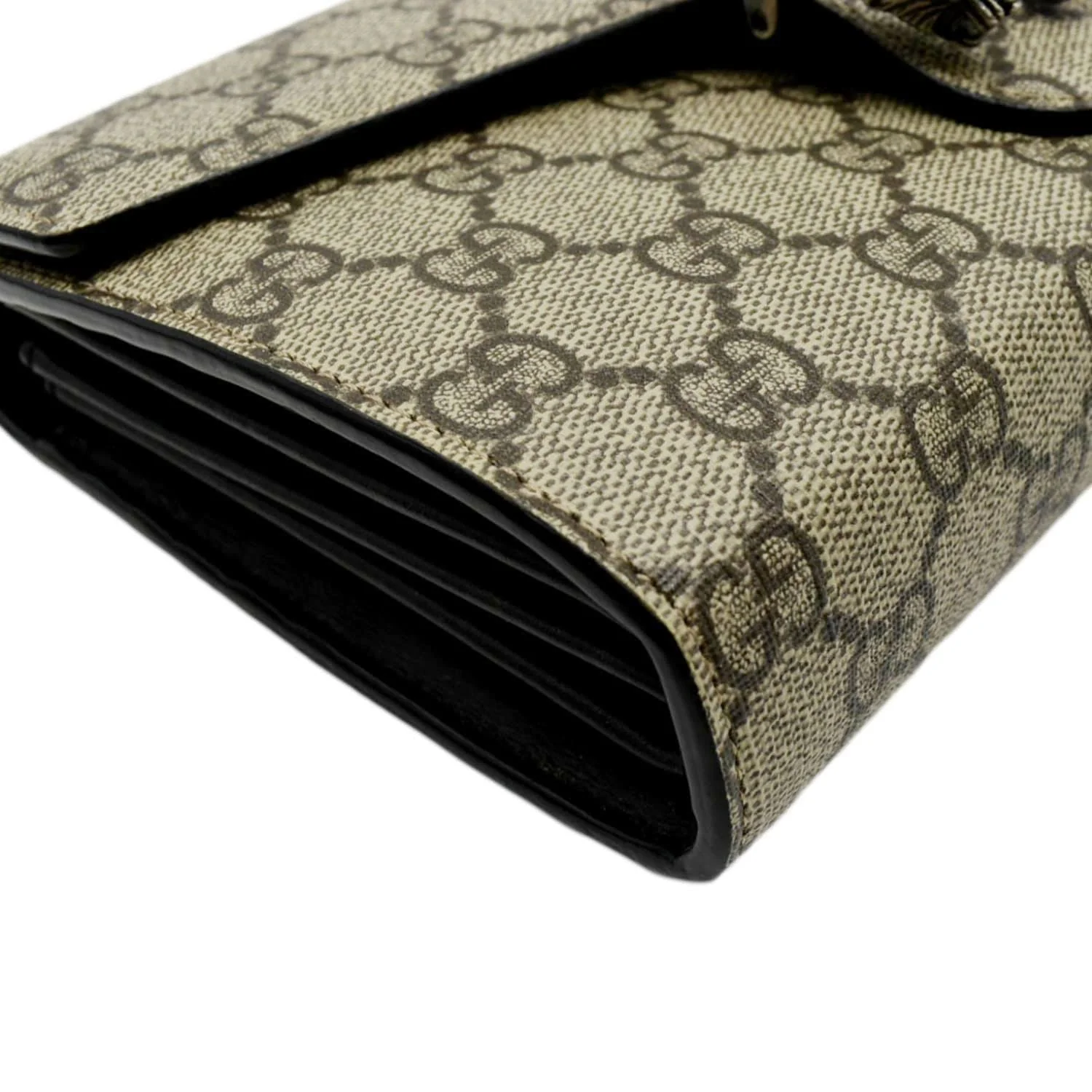 GUCCI Dionysus GG Supreme Crossbody Chain Wallet Beige 401231 - Image 8