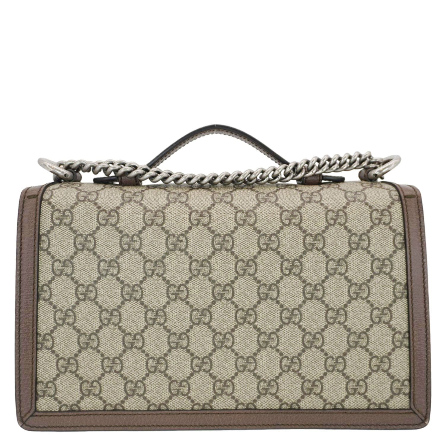 GUCCI Dionysus GG Supreme Canvas Top Handle Shoulder Bag Beige 621512 - Image 3