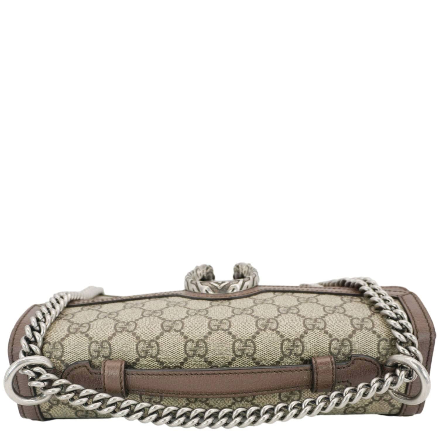 GUCCI Dionysus GG Supreme Canvas Top Handle Shoulder Bag Beige 621512 - Image 4