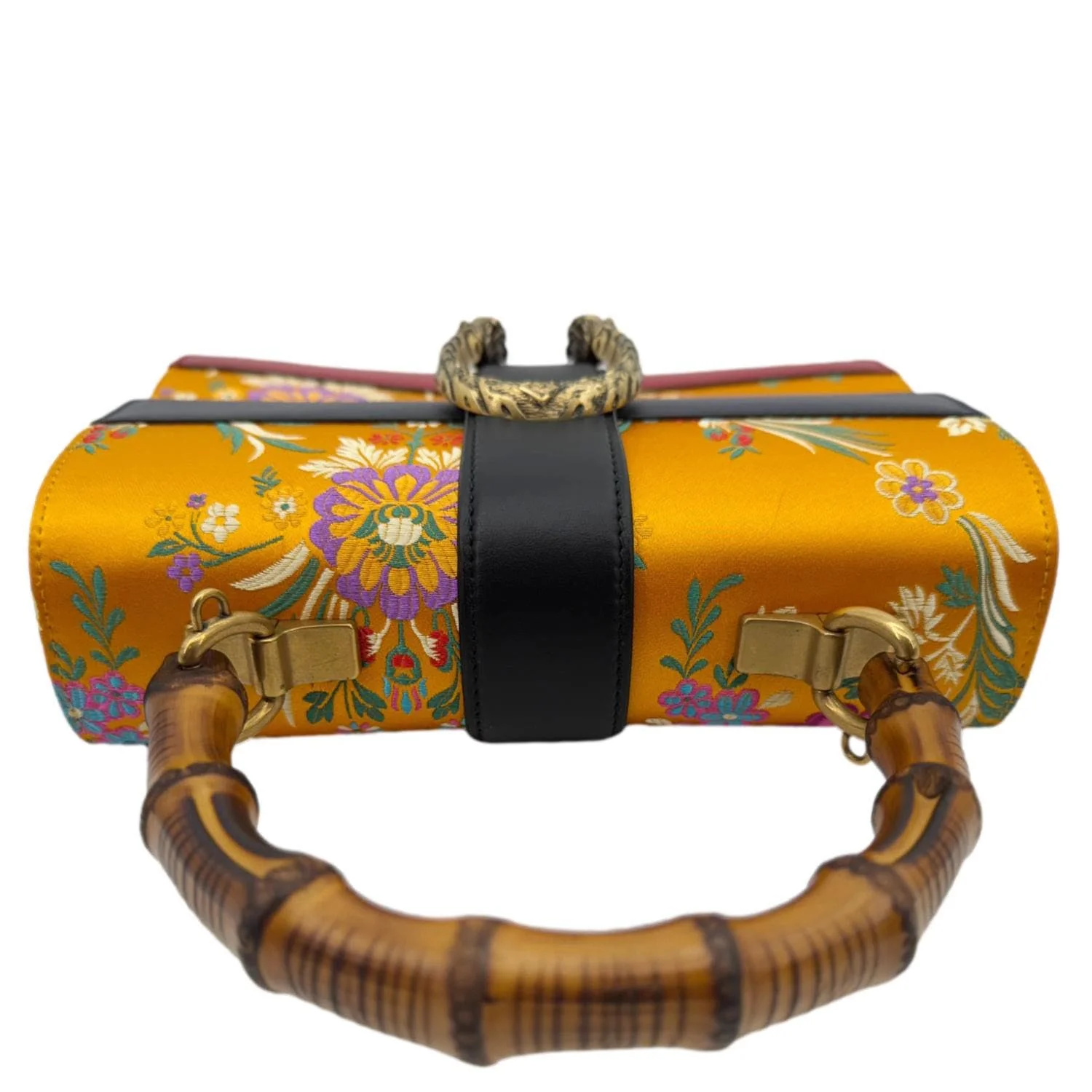 GUCCI Dionysus Medium Top Handle Floral Jacquard Shoulder Bag Multicolor 448075 - Image 5