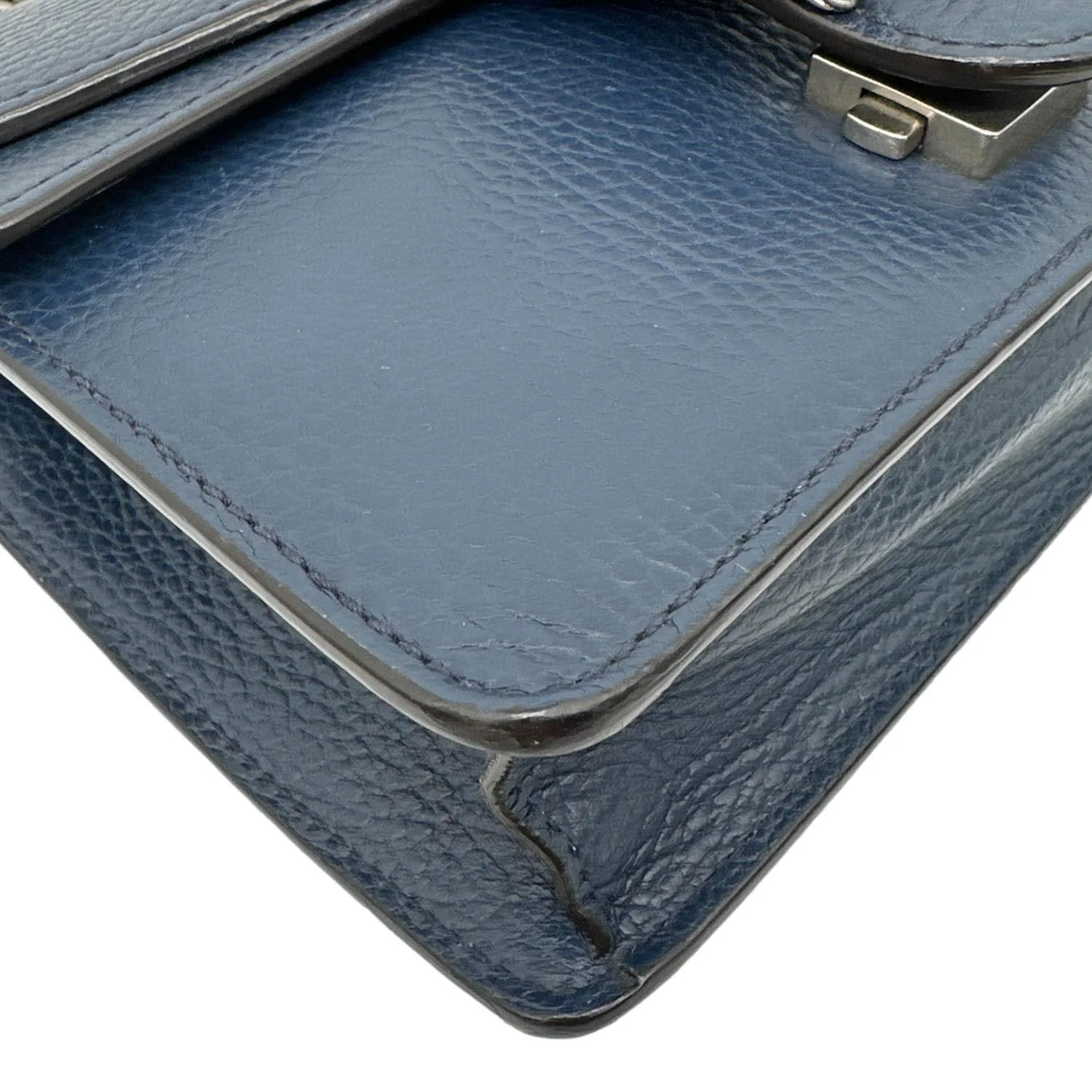 GUCCI Dionysus Mini Leather Crossbody Bag Navy Blue 421970 - Image 7