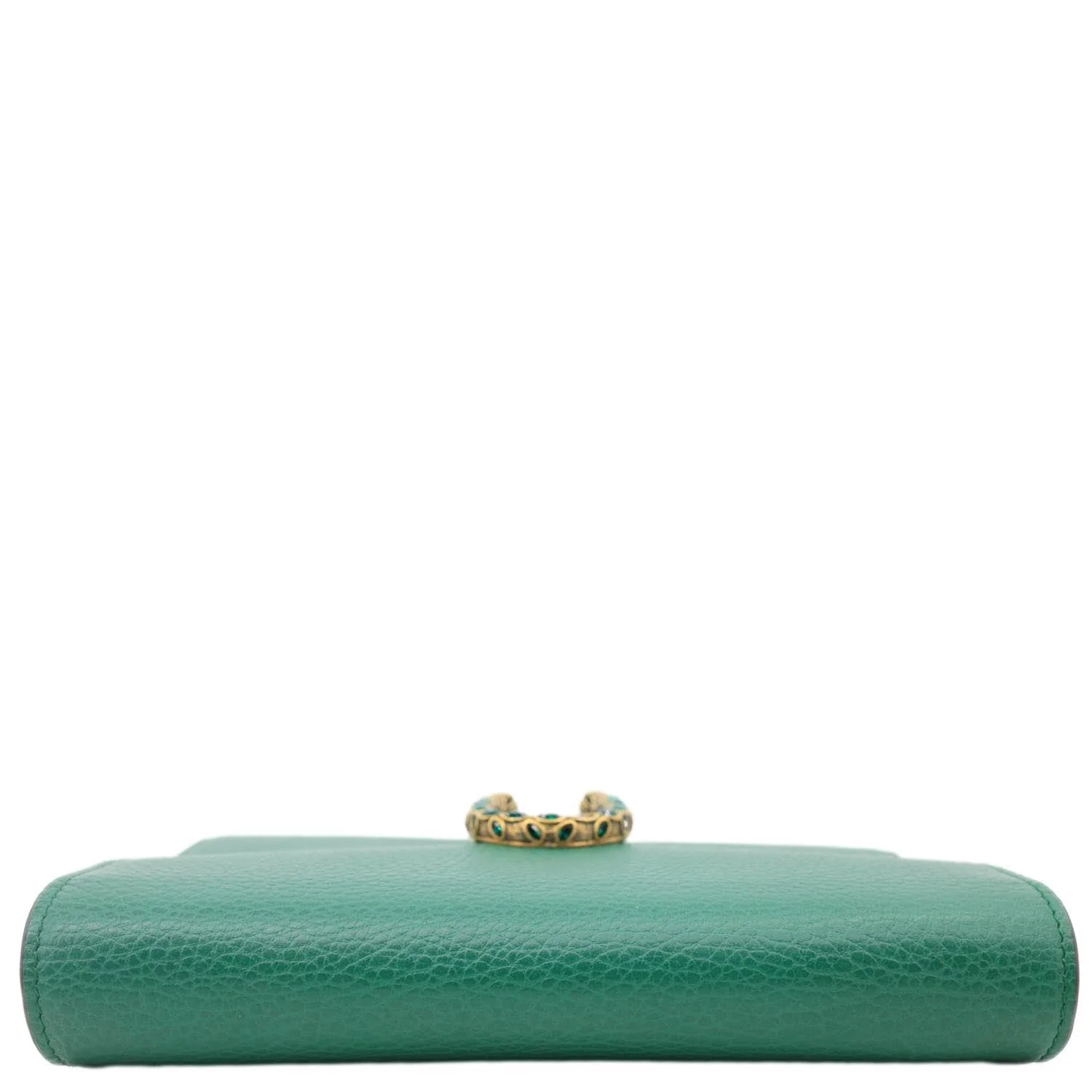 GUCCI Dionysus Crystal Mini Dollar Calfskin Leather Crossbody Bag Green 401231 - Image 4