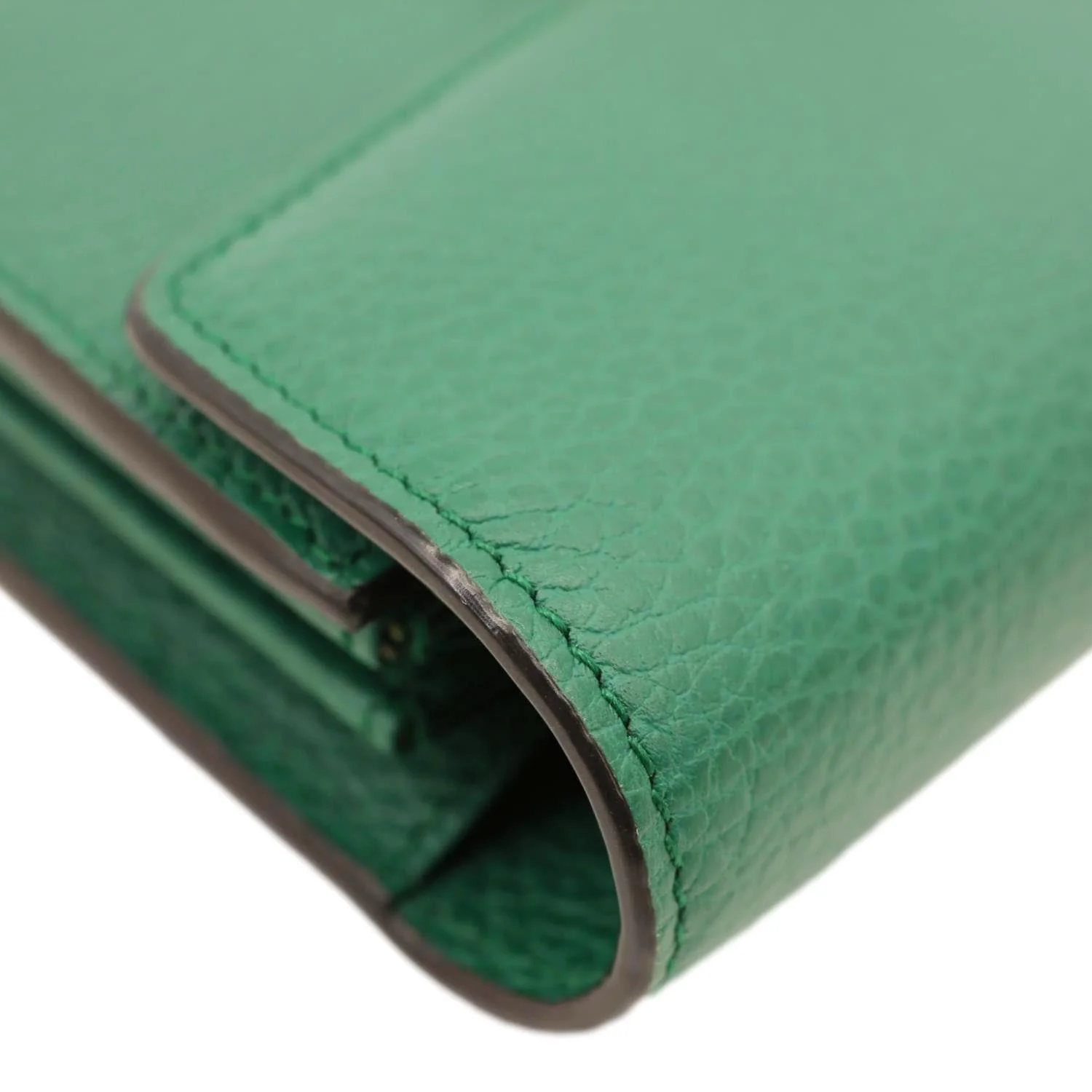 GUCCI Dionysus Crystal Mini Dollar Calfskin Leather Crossbody Bag Green 401231 - Image 5