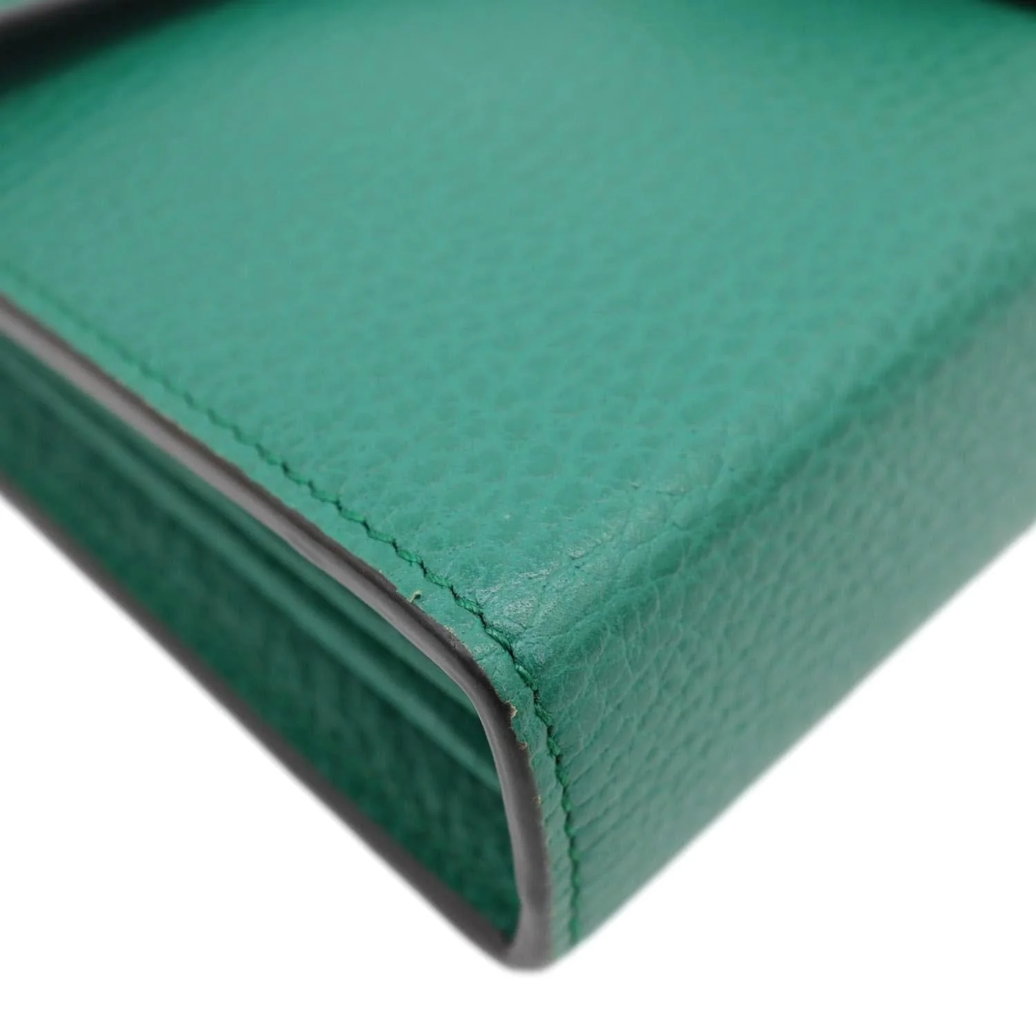 GUCCI Dionysus Crystal Mini Dollar Calfskin Leather Crossbody Bag Green 401231 - Image 8