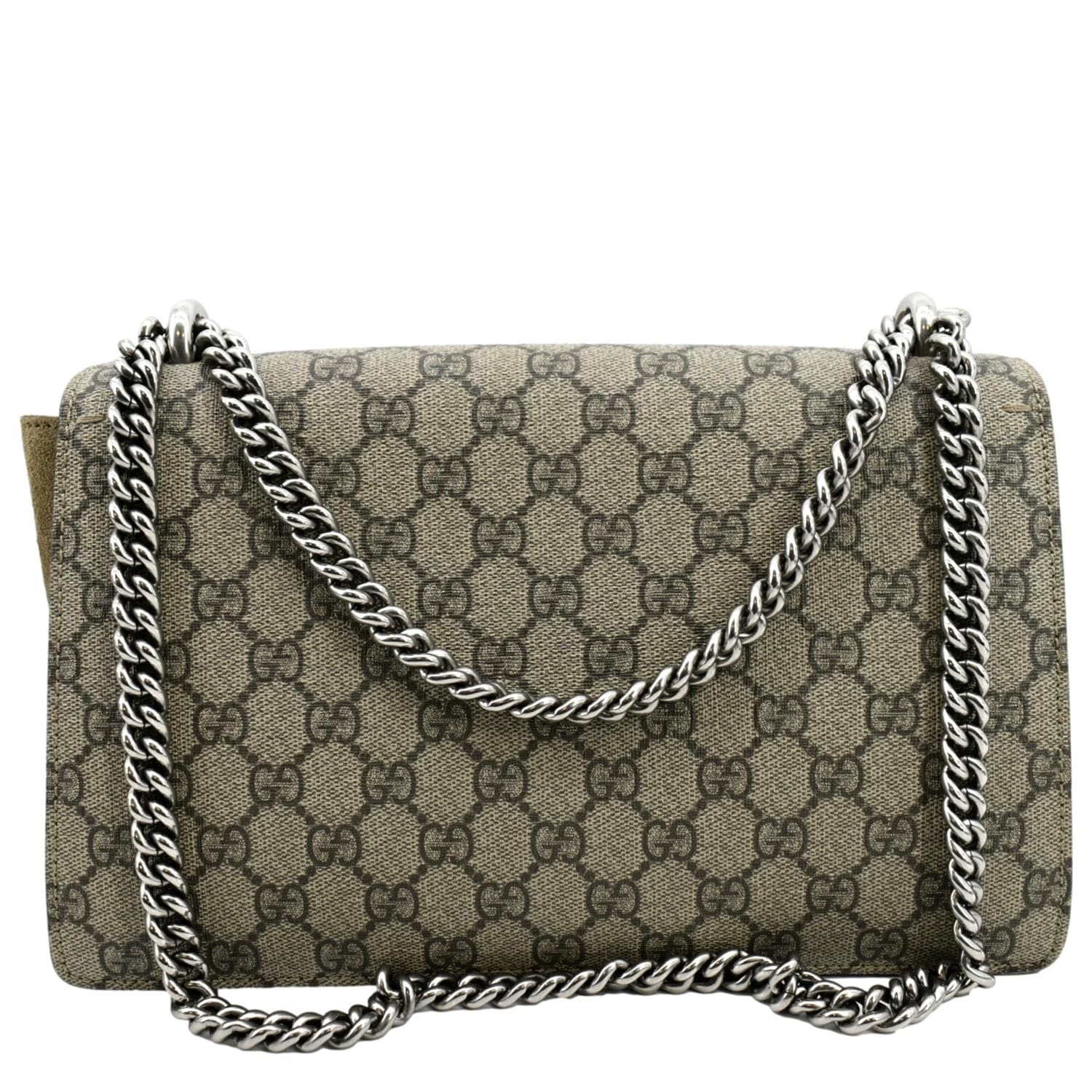 GUCCI Dionysus Small GG Supreme Canvas Shoulder Bag Beige 400249 - Image 3