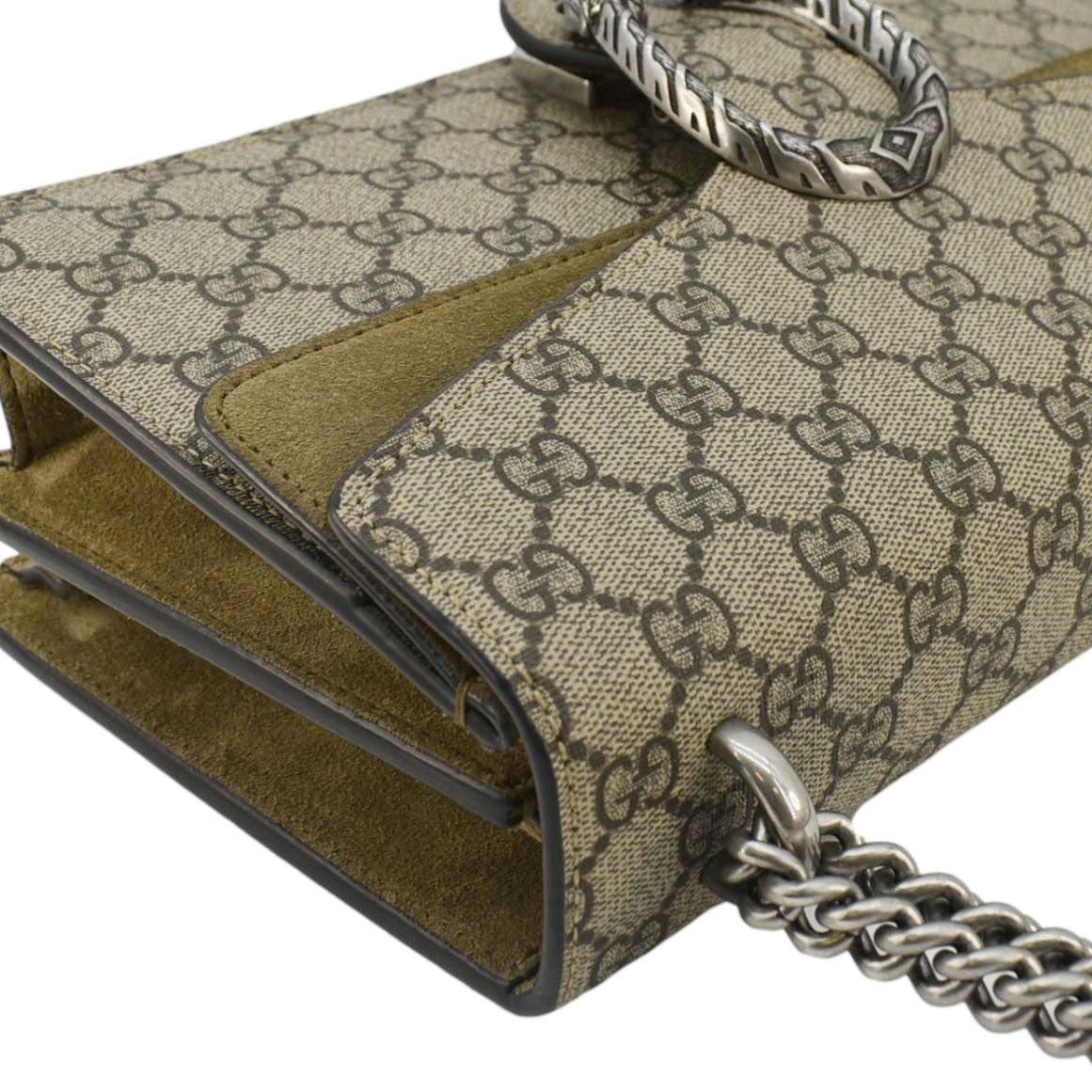 GUCCI Dionysus Small GG Supreme Canvas Shoulder Bag Beige 400249 - Image 6