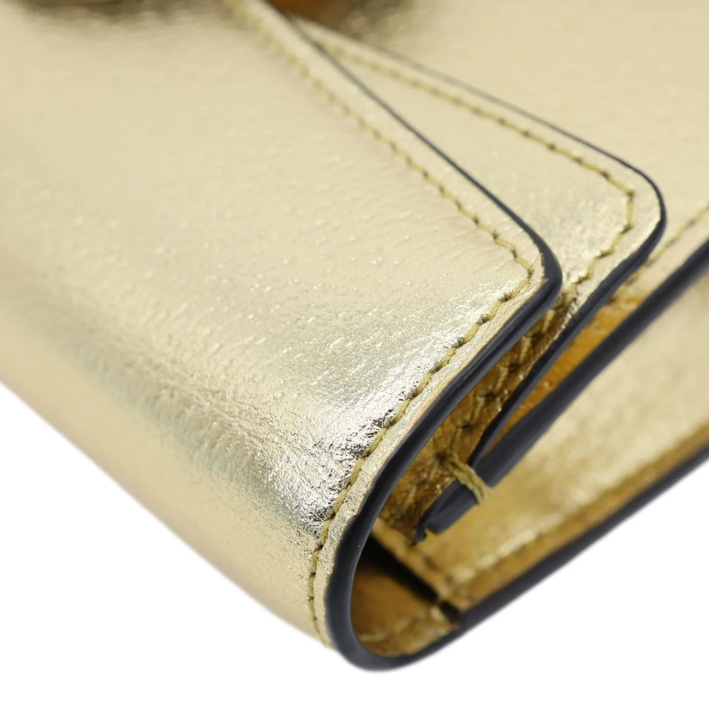 GUCCI Dionysus Super Mini Metallic Leather Crossbody Bag Gold 476432 - Image 7