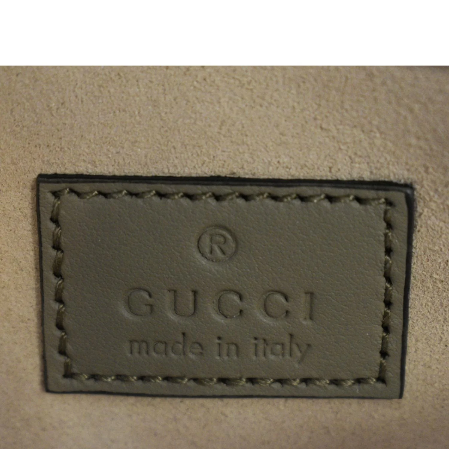 GUCCI Dionysus Super Mini GG Supreme Canvas Crossbody Bag Taupe 476432 - Image 13