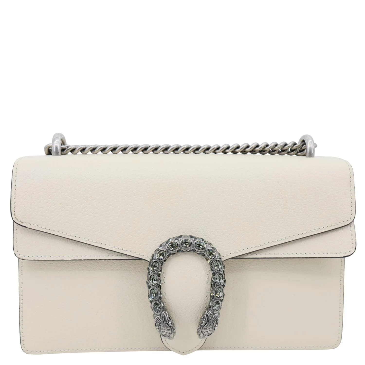 GUCCI Dionysus Small Leather Shoulder Bag Off White 400249 - Image 3