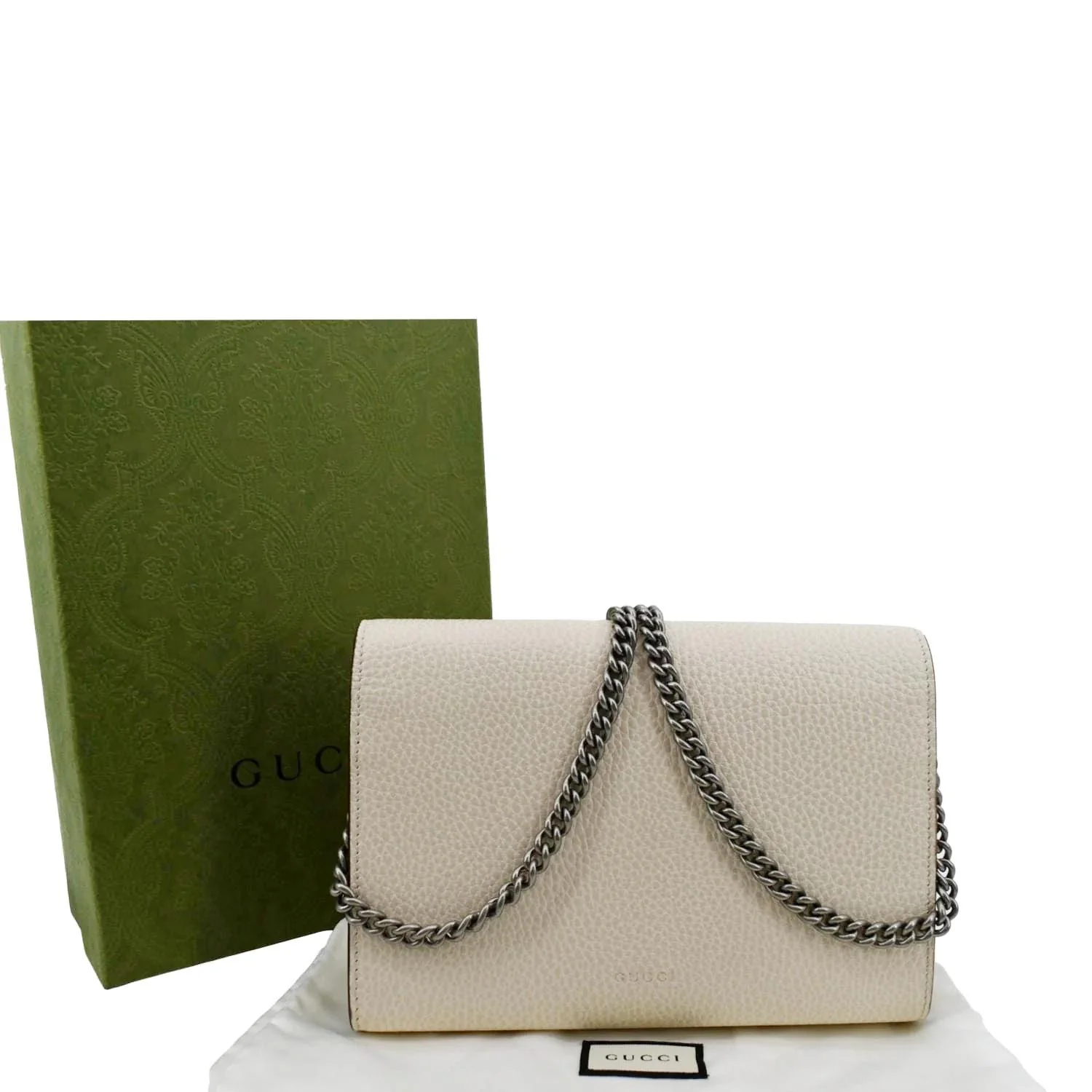 GUCCI Dionysus Mini Leather Chain Shoulder Bag Off White 401231 - Image 3