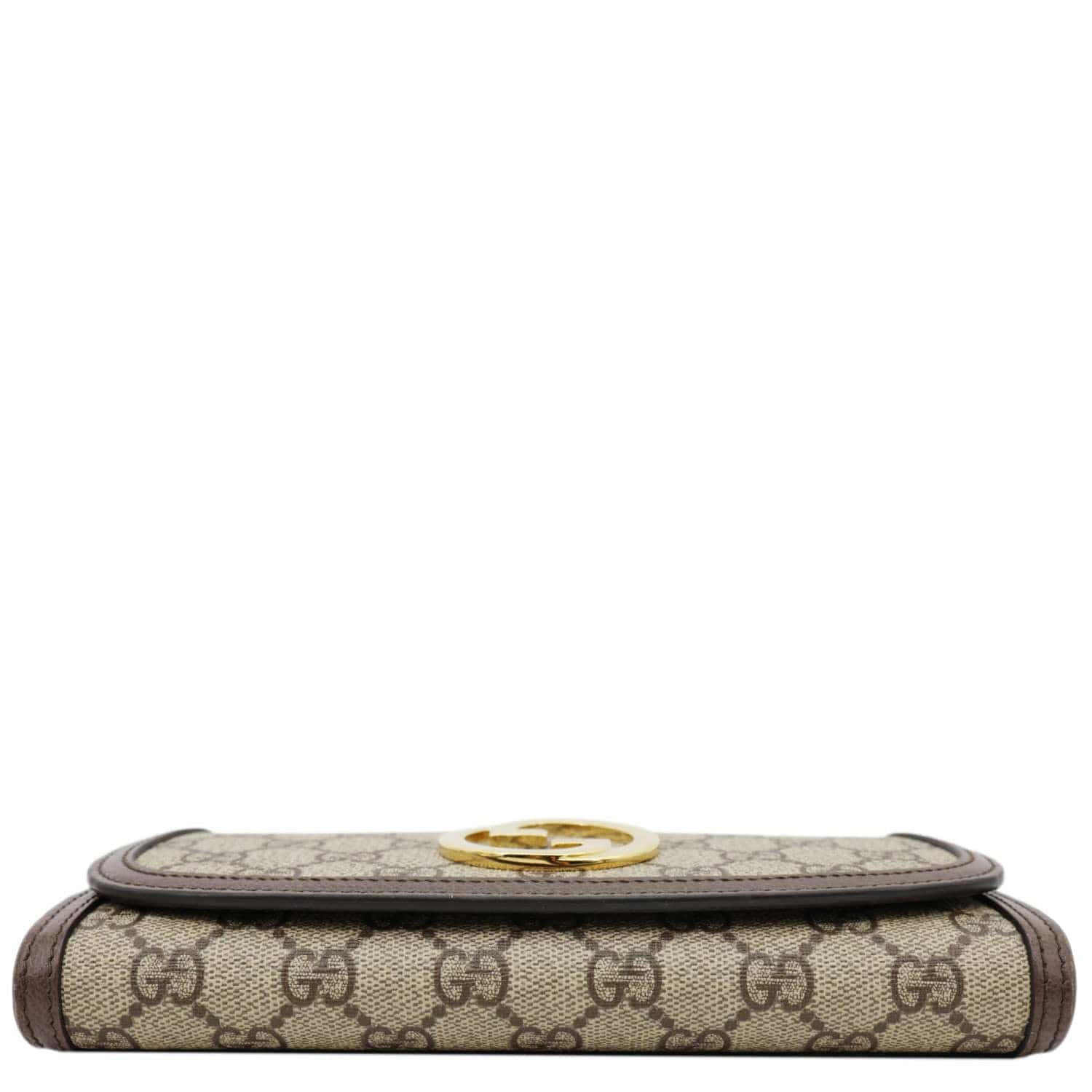GUCCI Blondie Continental Dollar GG Supreme Canvas Chain Wallet Beige 725215 - Image 10