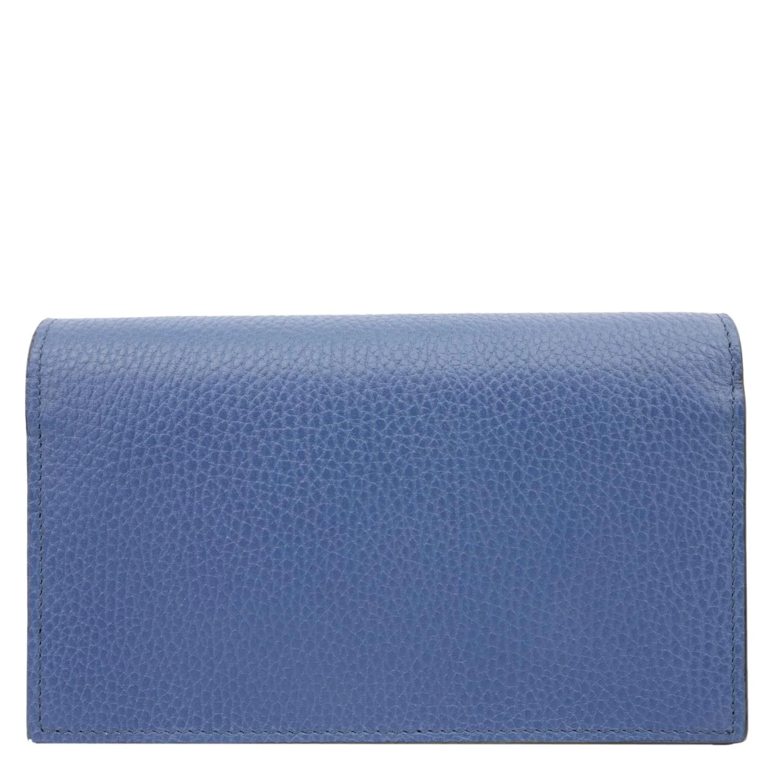 GUCCI Dollar Interlocking G Calfskin Leather Chain Wallet Crossbody Bag Blue 510314 - Image 6