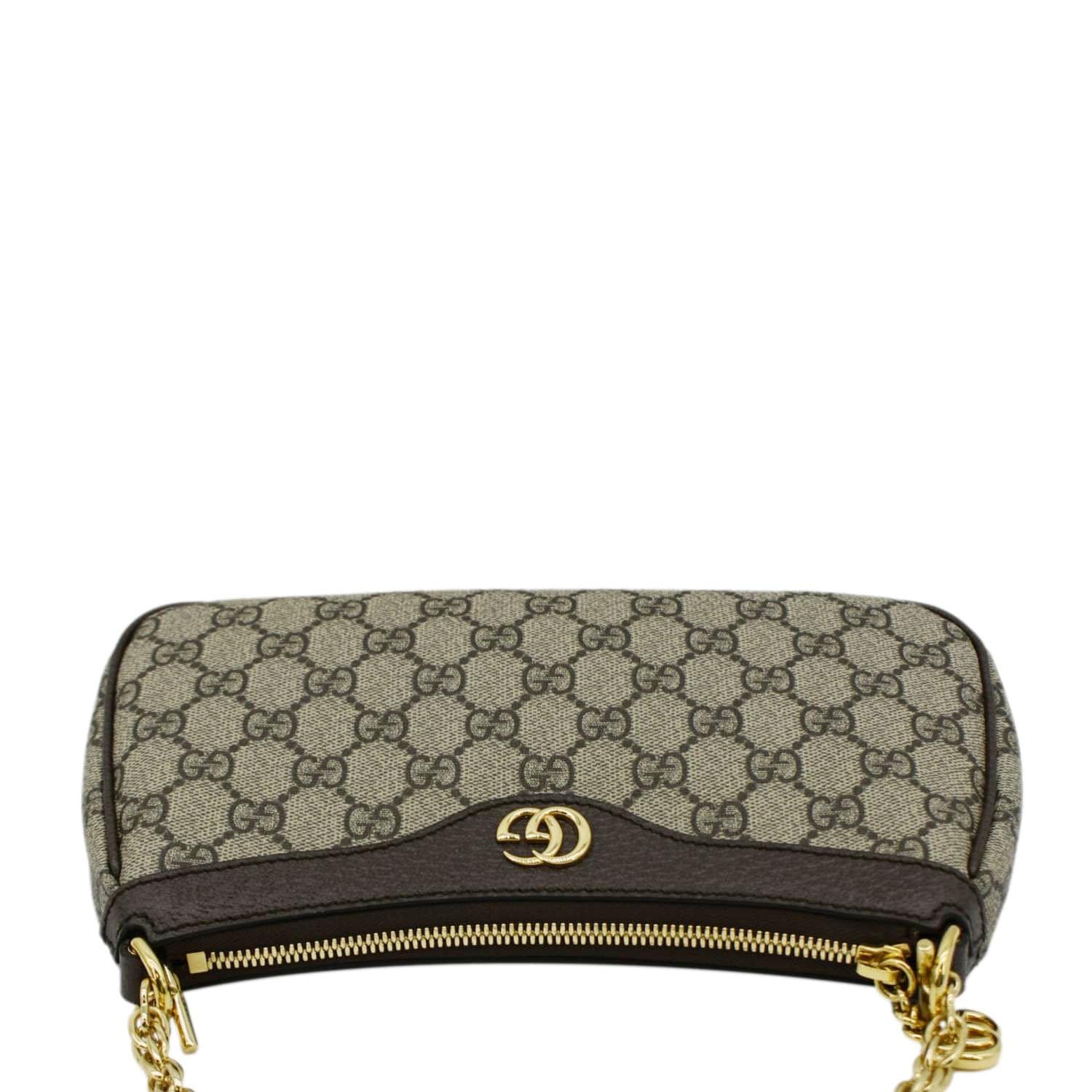 GUCCI Dollar Ophidia Web Small GG Supreme Monogram Canvas New Acero Shoulder Bag Beige 735132 - Image 5