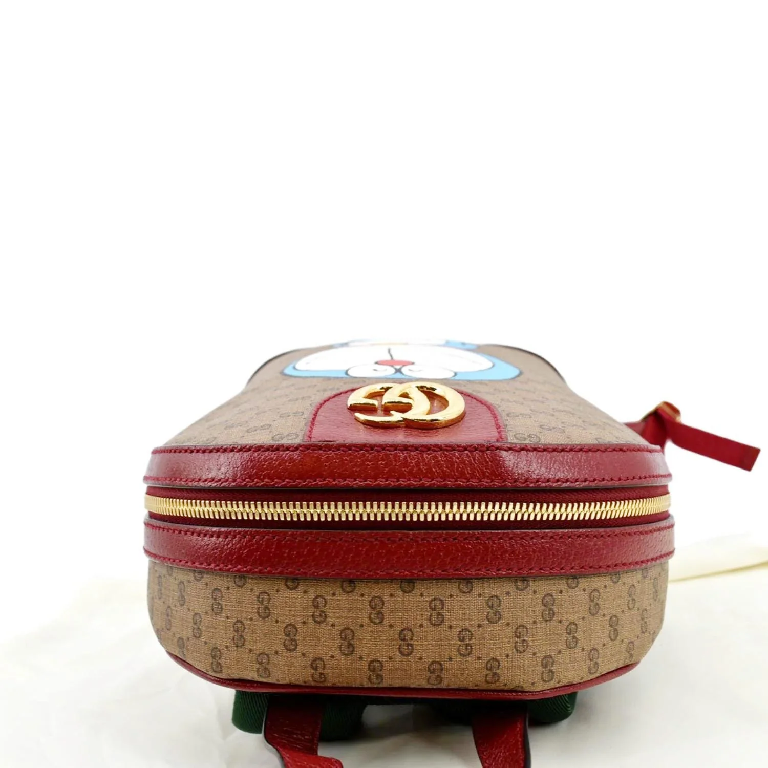 GUCCI X Doraemon Vintage GG Supreme Monogram Backpack Beige 647816 - Image 6