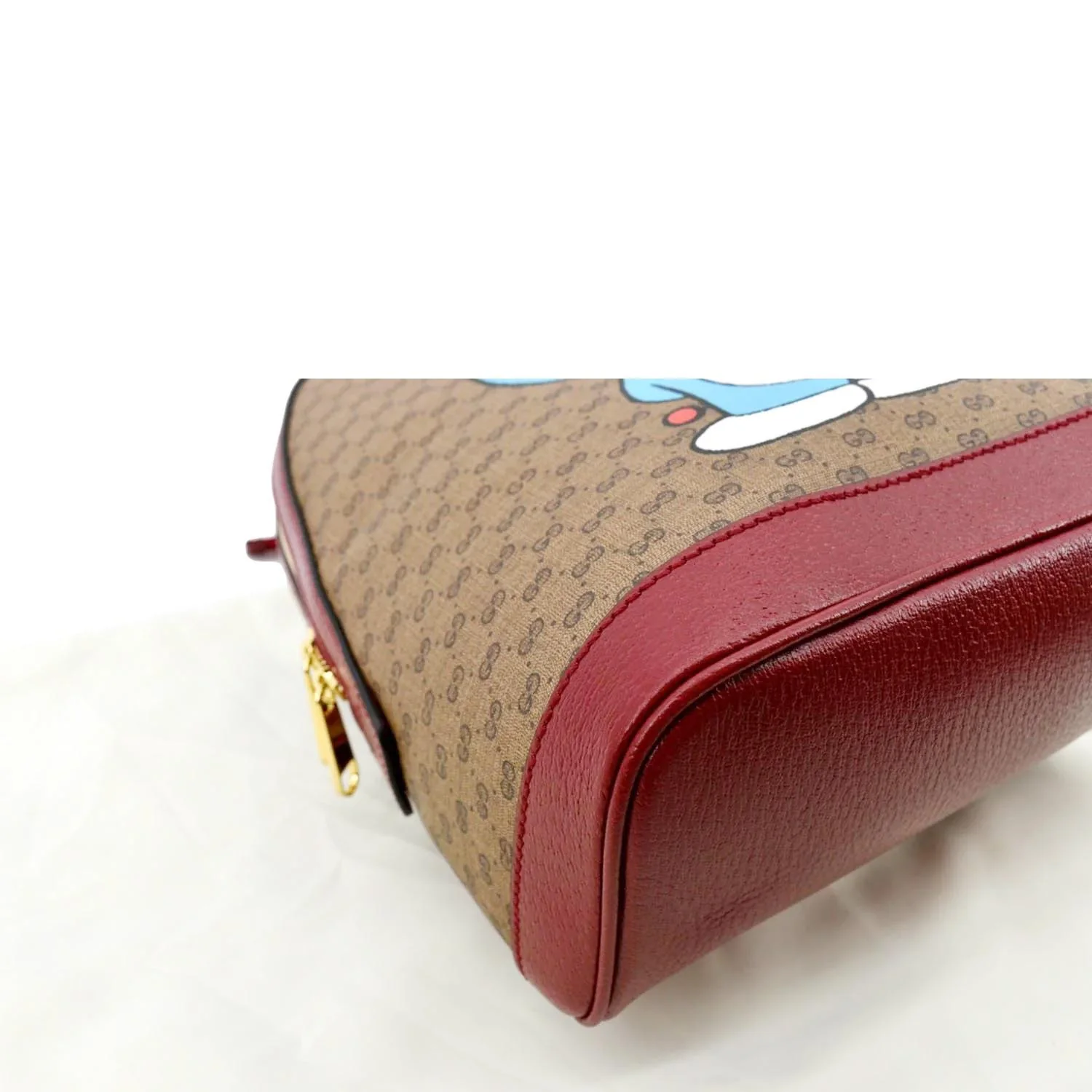 GUCCI X Doraemon Vintage GG Supreme Monogram Backpack Beige 647816 - Image 8