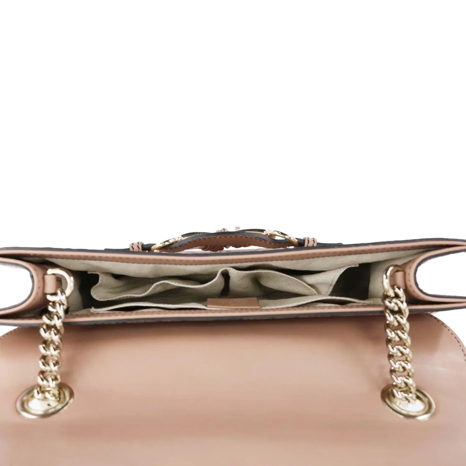 GUCCI Emily Medium Leather Chain Shoulder Bag Pink 295402 - Image 9