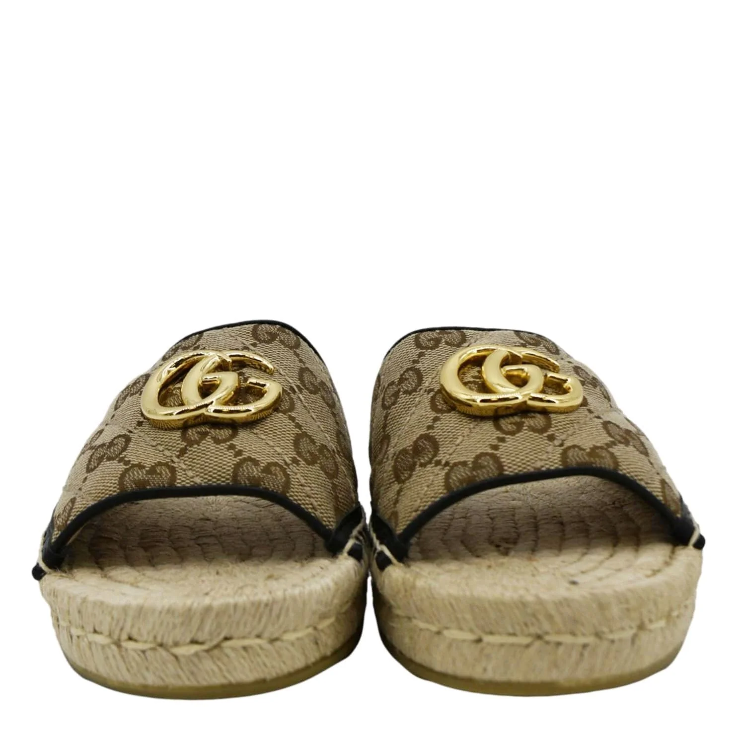 GUCCI Espadrilles GG Canvas Mules Beige 620120 - Image 3