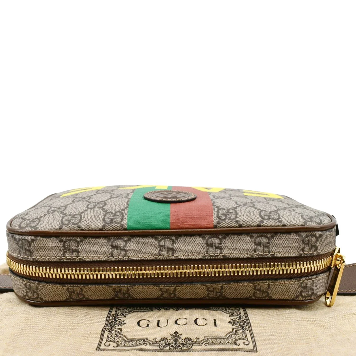 GUCCI Fake/Not GG Supreme Canvas Belt Bag Beige 602695 - Image 4