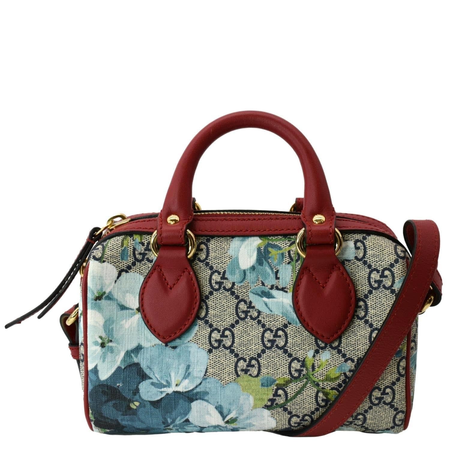 GUCCI Floral Blooms Small GG Supreme Monogram Boston Bag Beige 546314 - Image 3