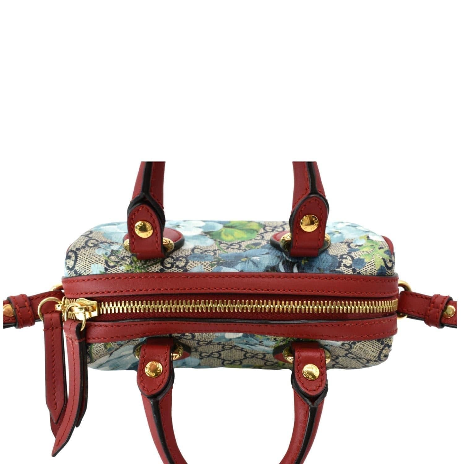 GUCCI Floral Blooms Small GG Supreme Monogram Boston Bag Beige 546314 - Image 4