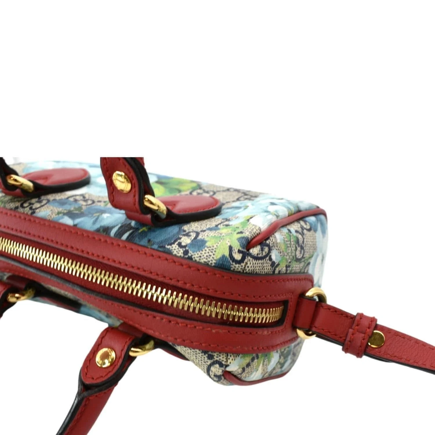 GUCCI Floral Blooms Small GG Supreme Monogram Boston Bag Beige 546314 - Image 5