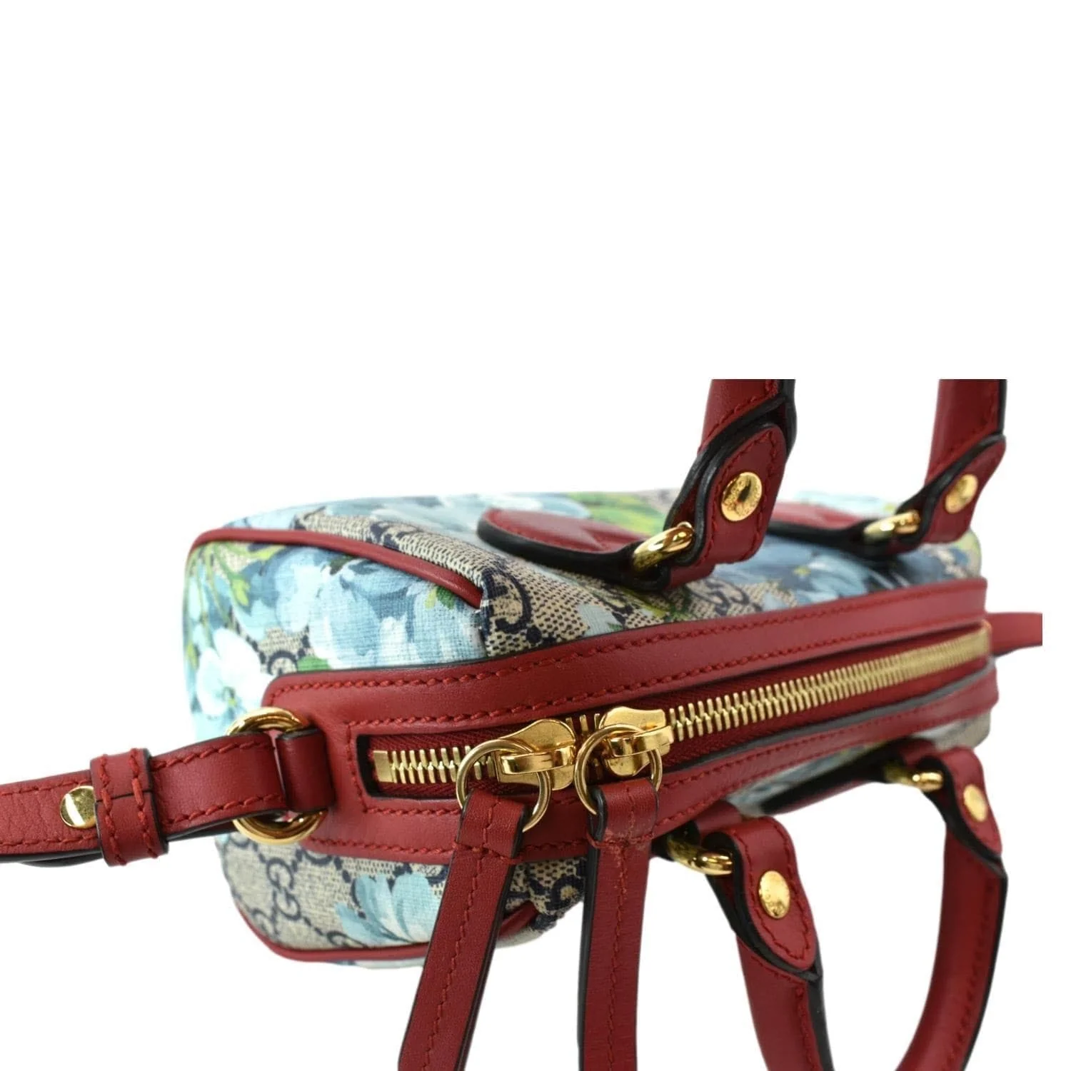 GUCCI Floral Blooms Small GG Supreme Monogram Boston Bag Beige 546314 - Image 6