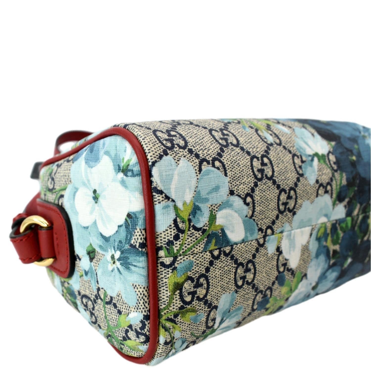 GUCCI Floral Blooms Small GG Supreme Monogram Boston Bag Beige 546314 - Image 7