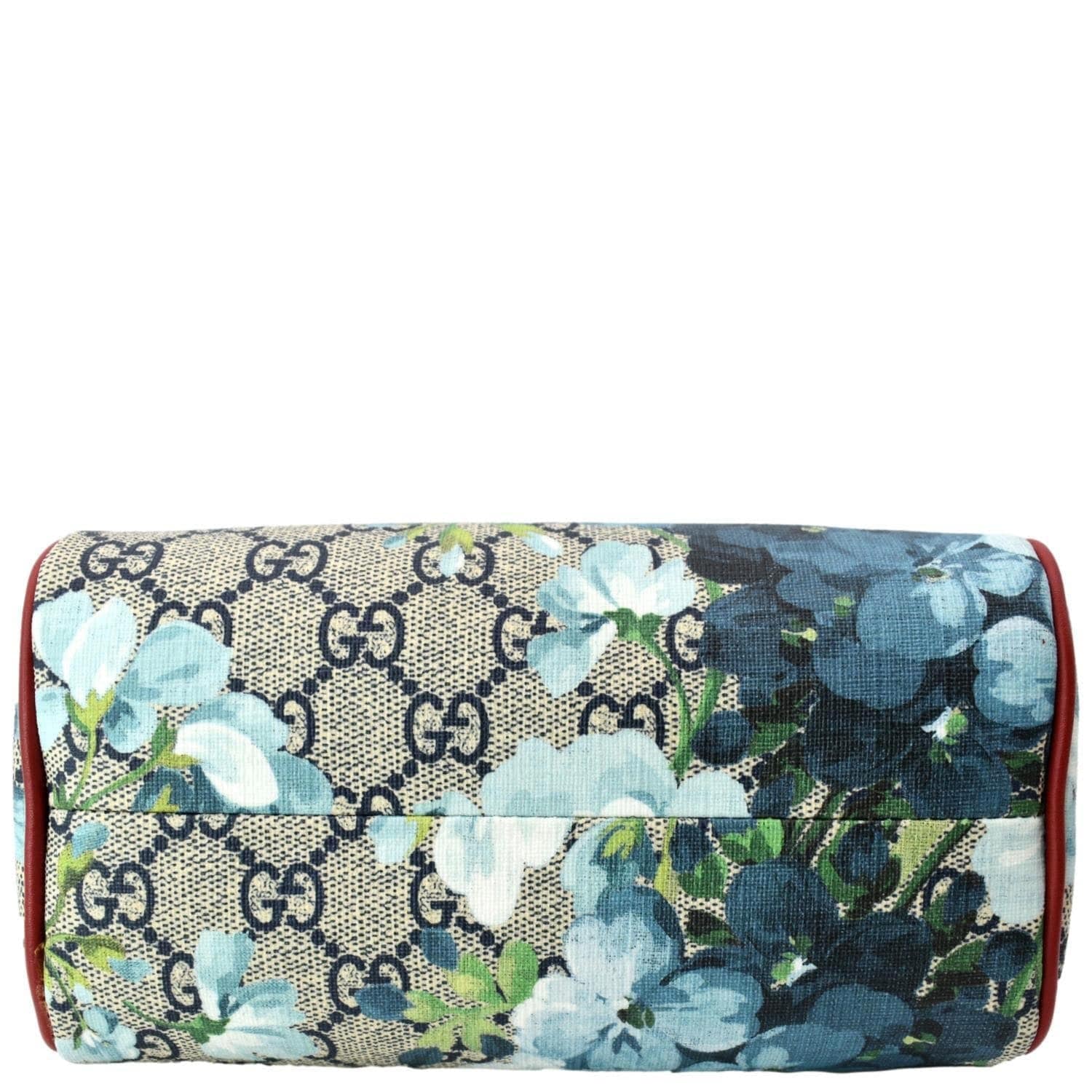 GUCCI Floral Blooms Small GG Supreme Monogram Boston Bag Beige 546314 - Image 8