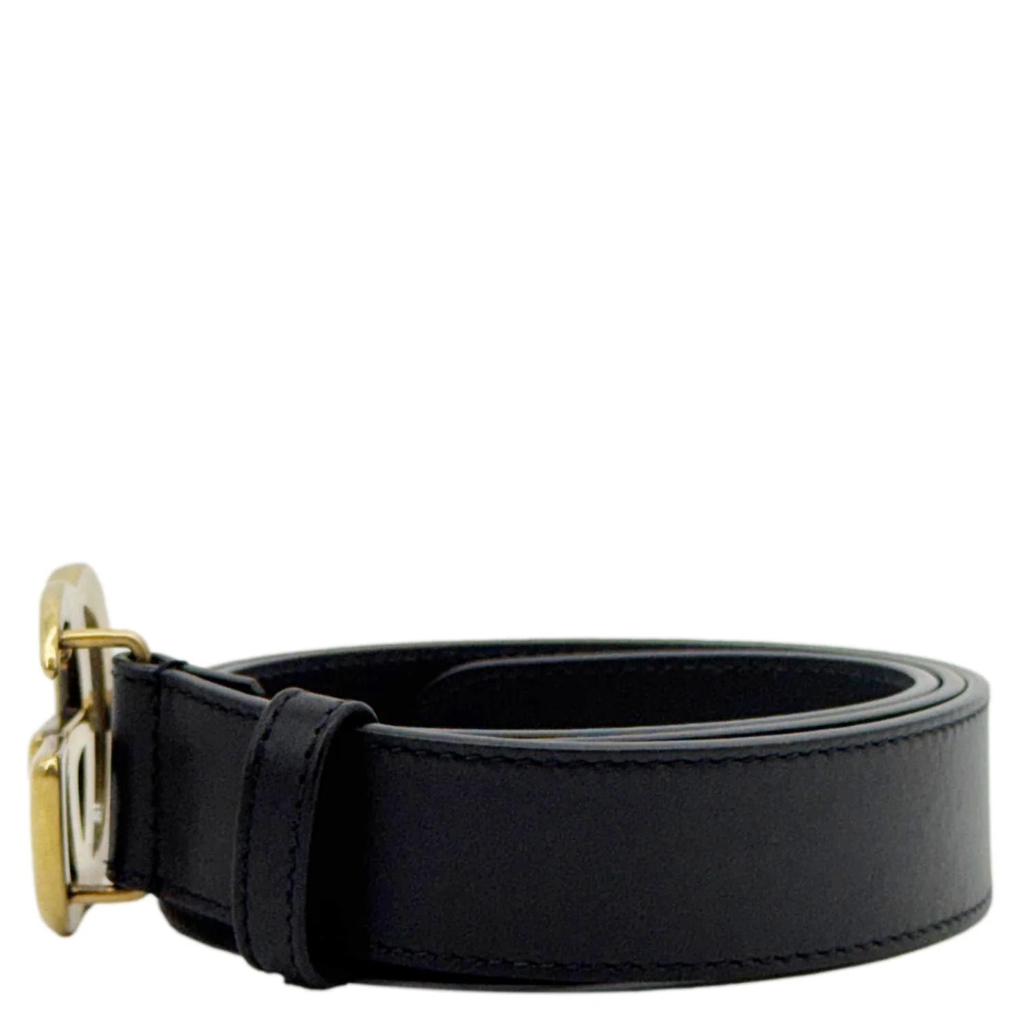 GUCCI Double G buckle Marmont Leather Belt Black 414316 Size 80.32 - Image 7