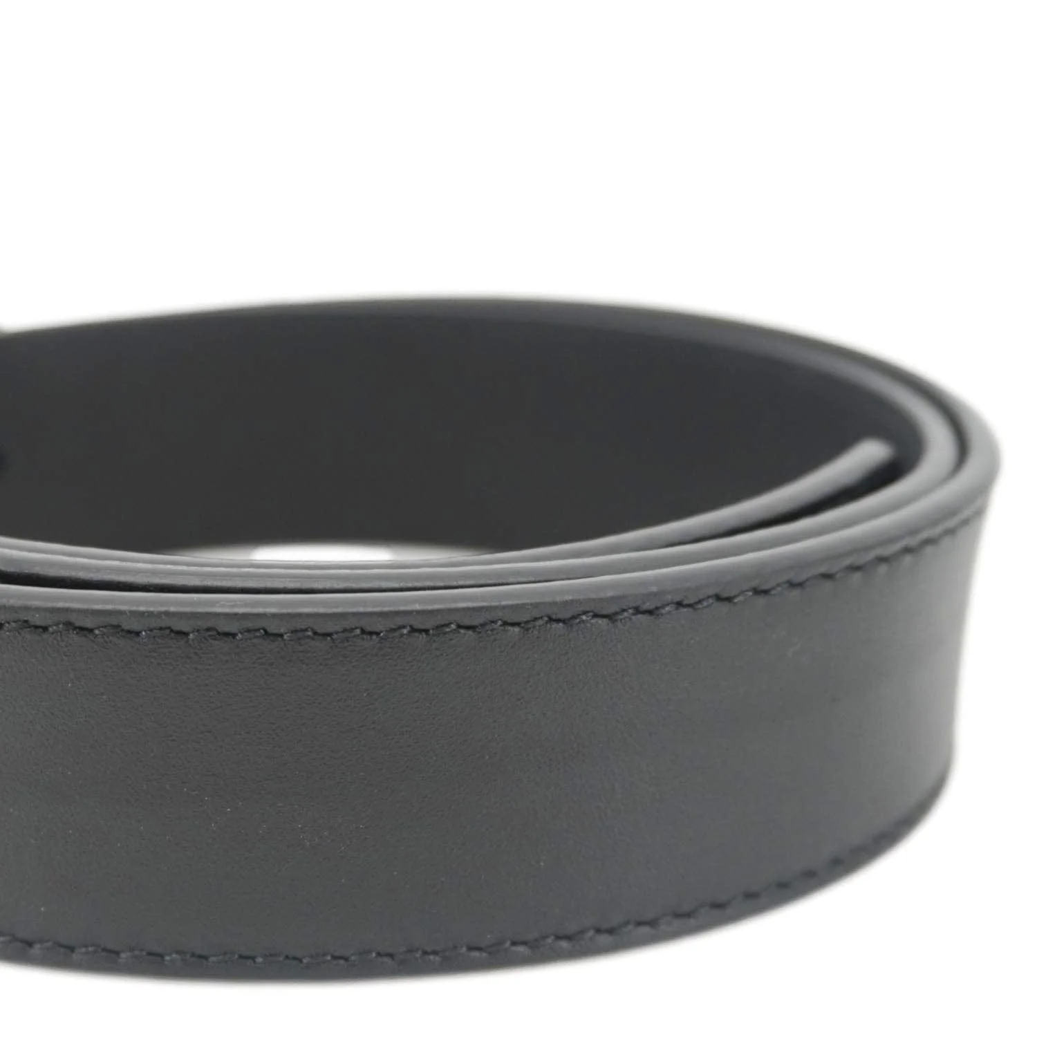 GUCCI GG Buckle Leather Belt Black 525040 Size 85/34 - Image 7