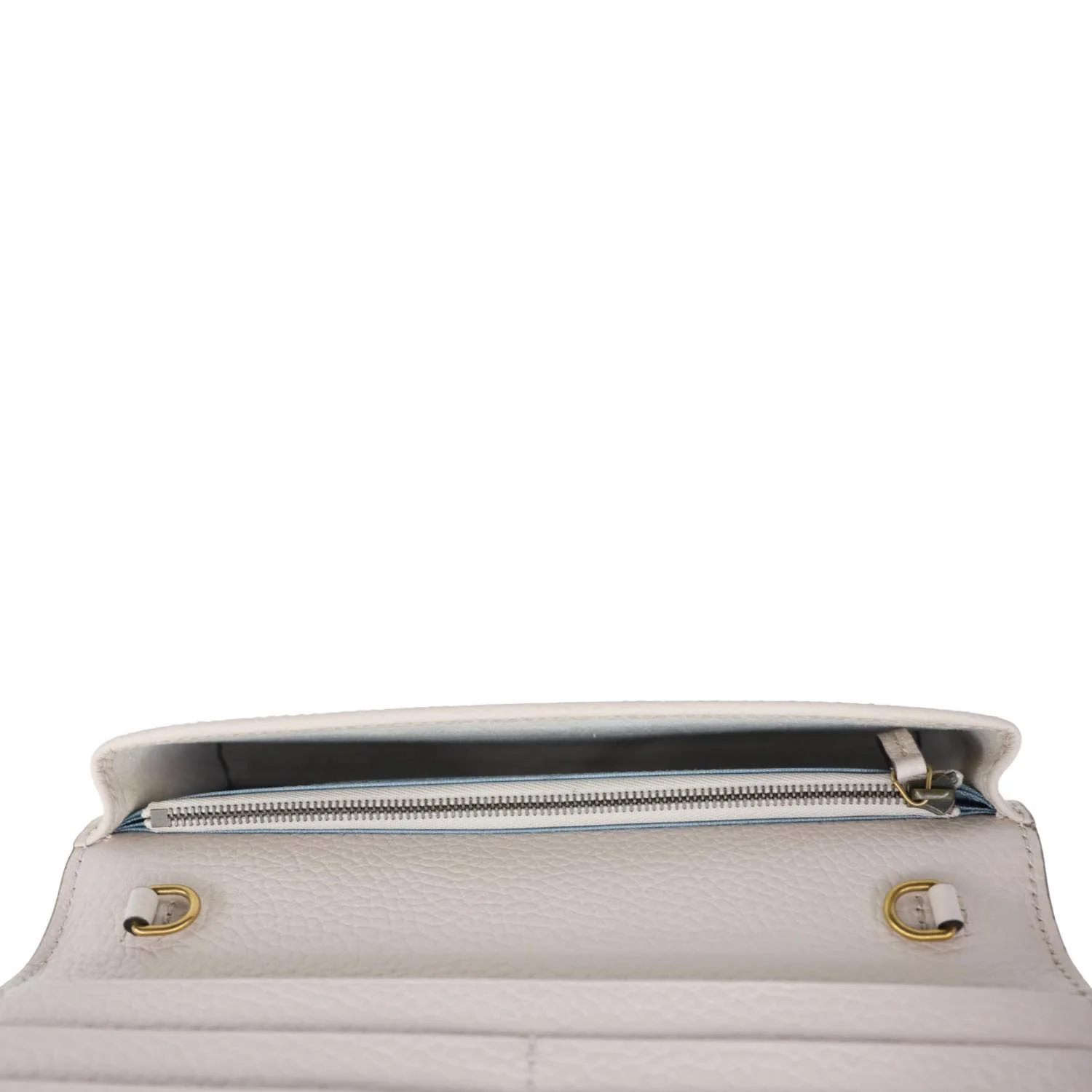 GUCCI Interlocking G Leather Chain Wallet Beige 746056 - Image 12