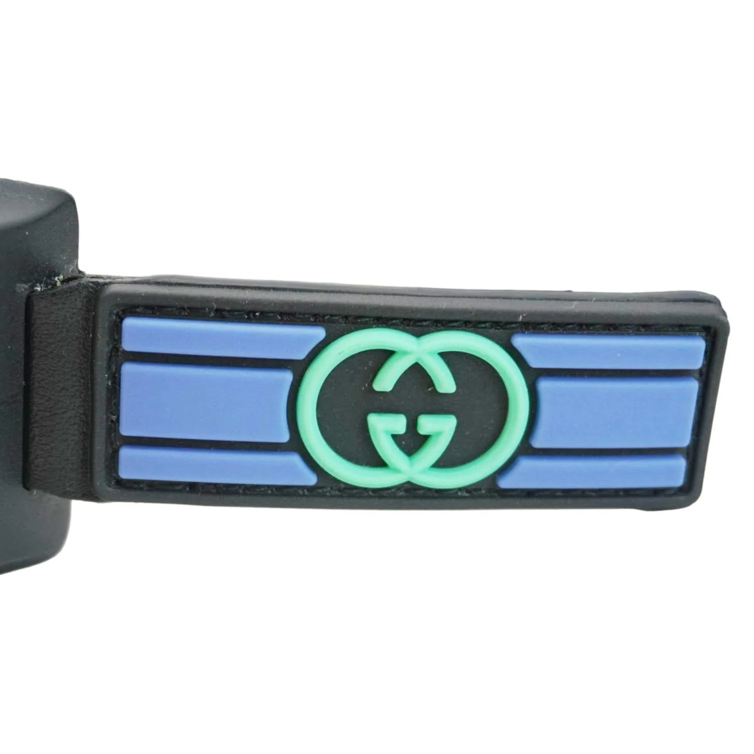 GUCCI GG Crystal Nylon Belt Size 100.40 Blue 778889 - Image 9