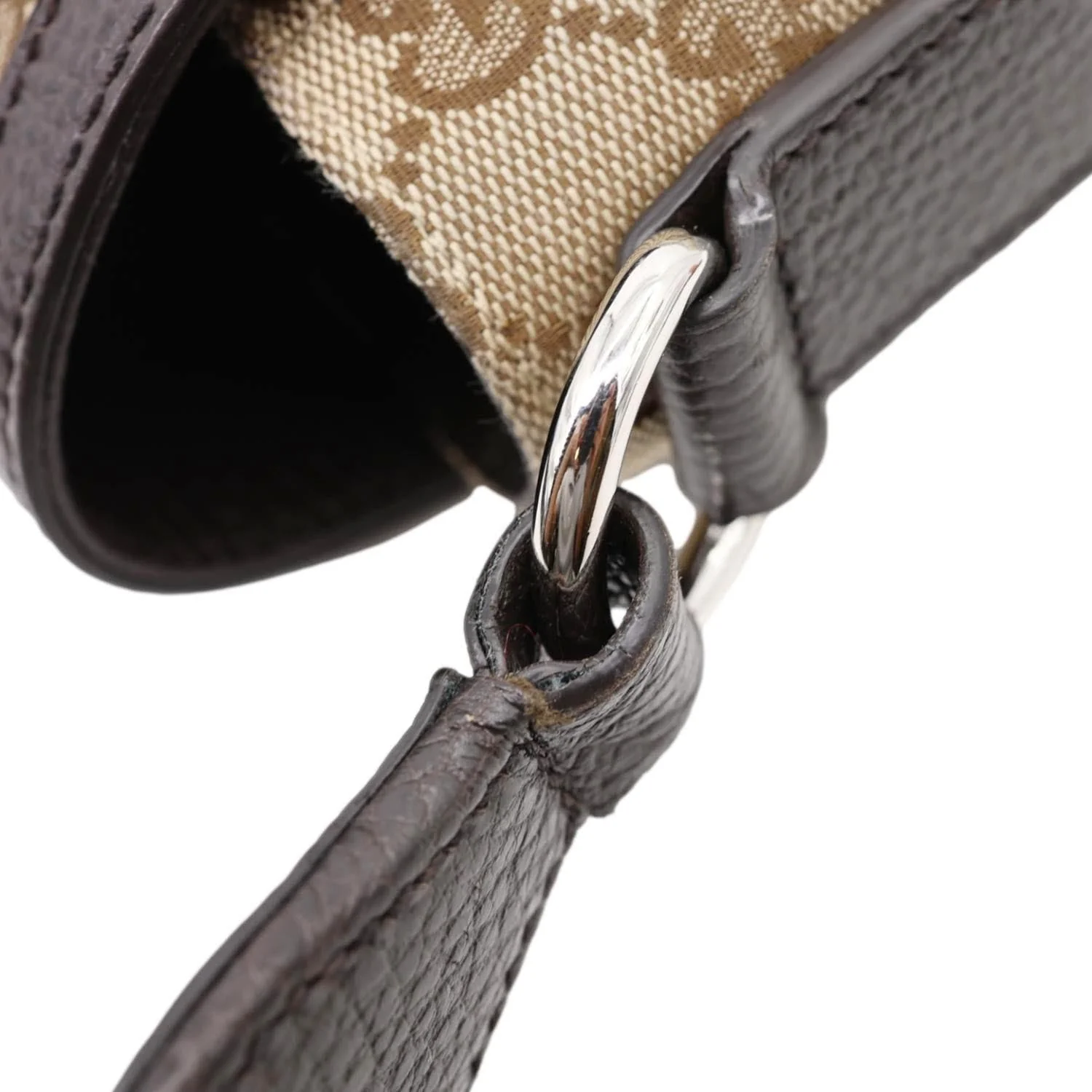 GUCCI GG Flap Large Monogram Canvas Messenger Bag Beige 449171 - Image 11