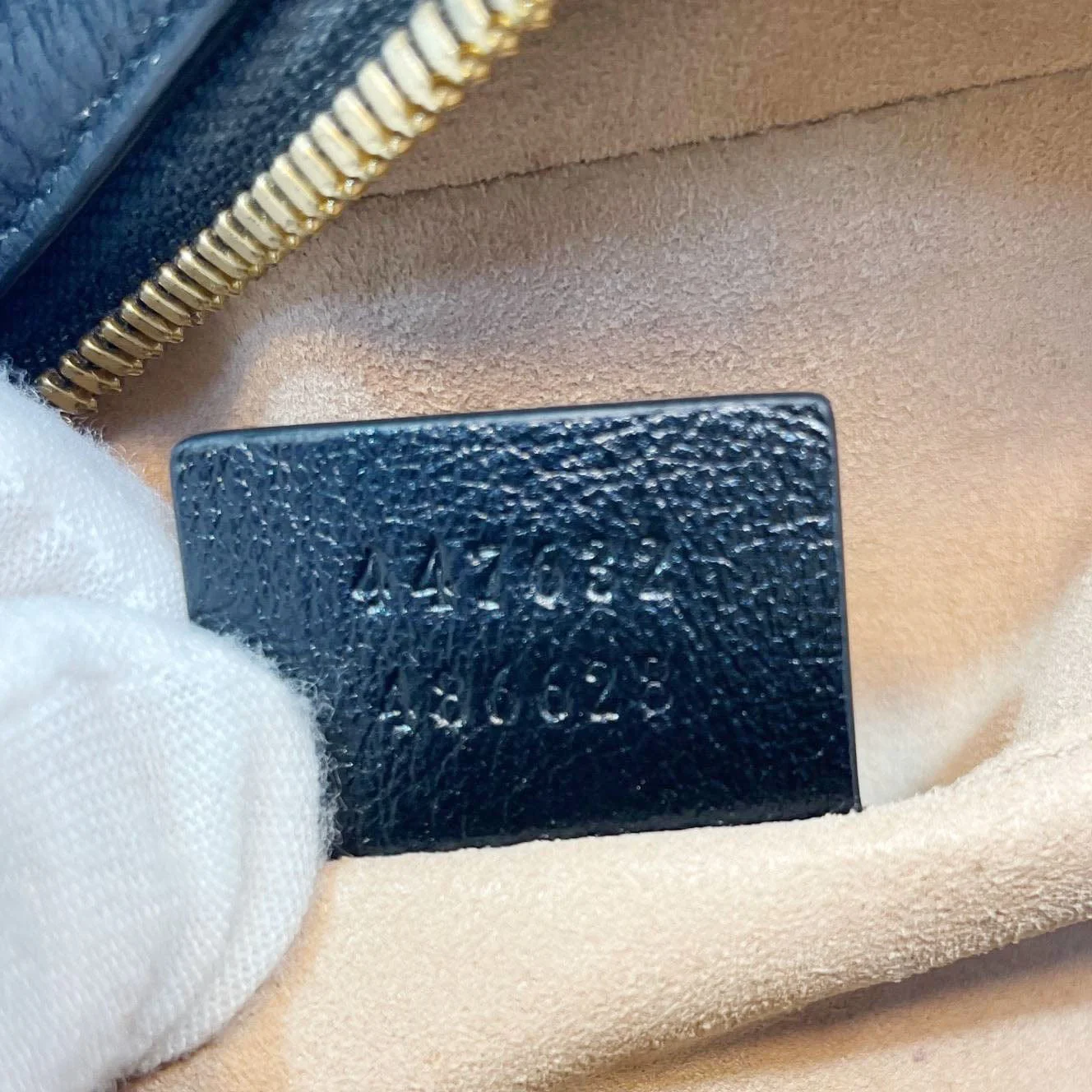 GUCCI Marmont Small Monogram Canvas Crossbody Camera Bag Beige 447632 - Image 14