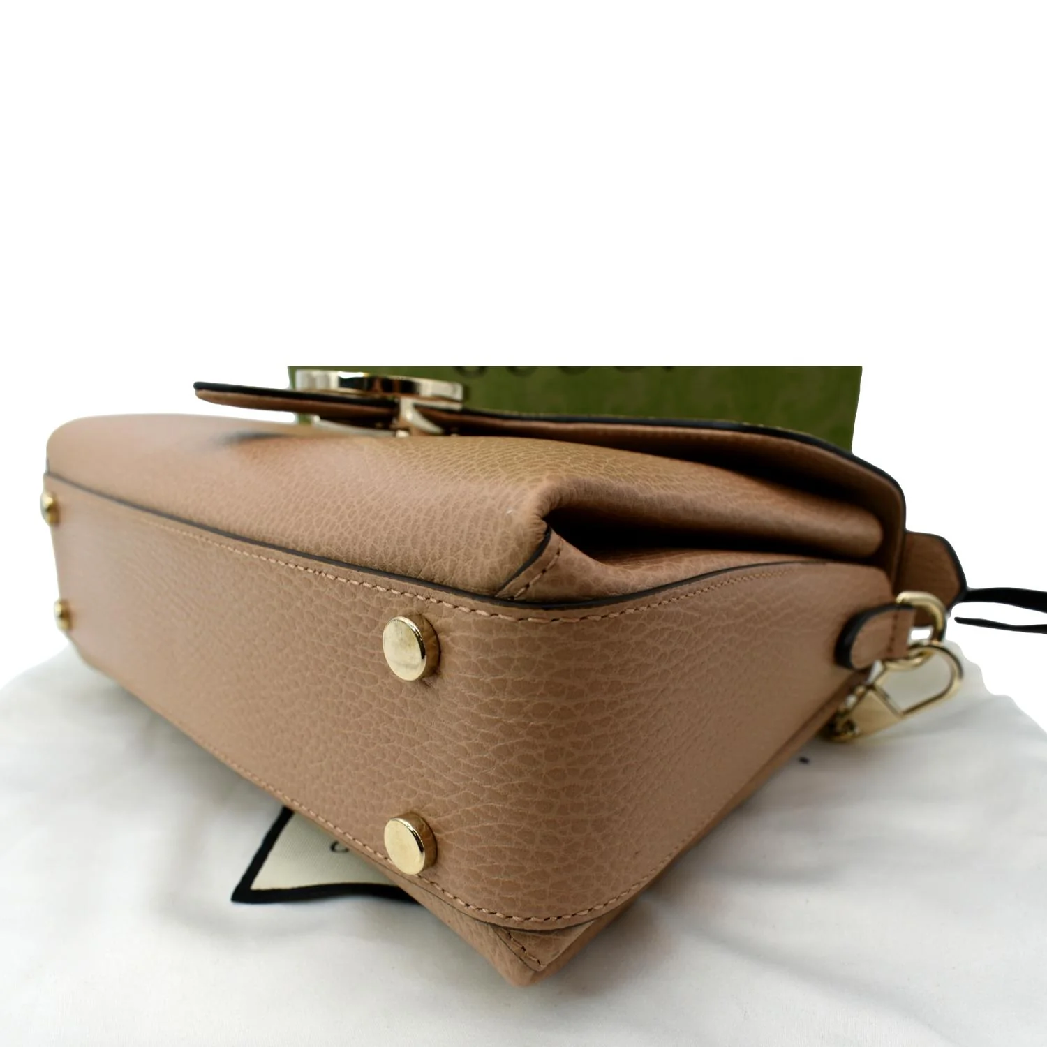 GUCCI GG Interlocking Leather Chain Shoulder Bag Brown 510302 - Image 7