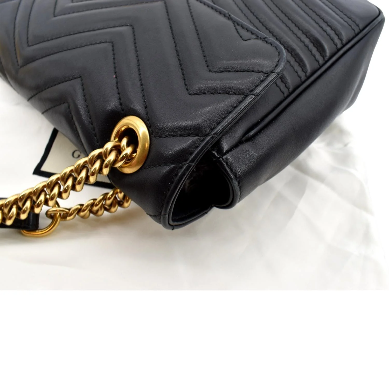 GUCCI GG Marmont Medium Matelasse Shoulder Bag Black 443496 - Hot Deals - Image 5