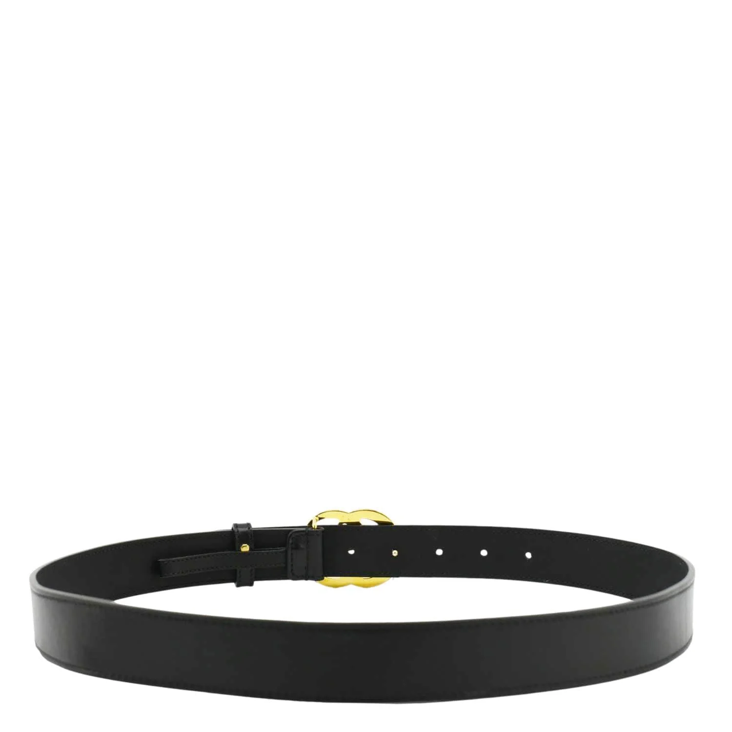GUCCI Double G buckle Marmont Leather Belt Black 414516 Size 80.32 - Image 7