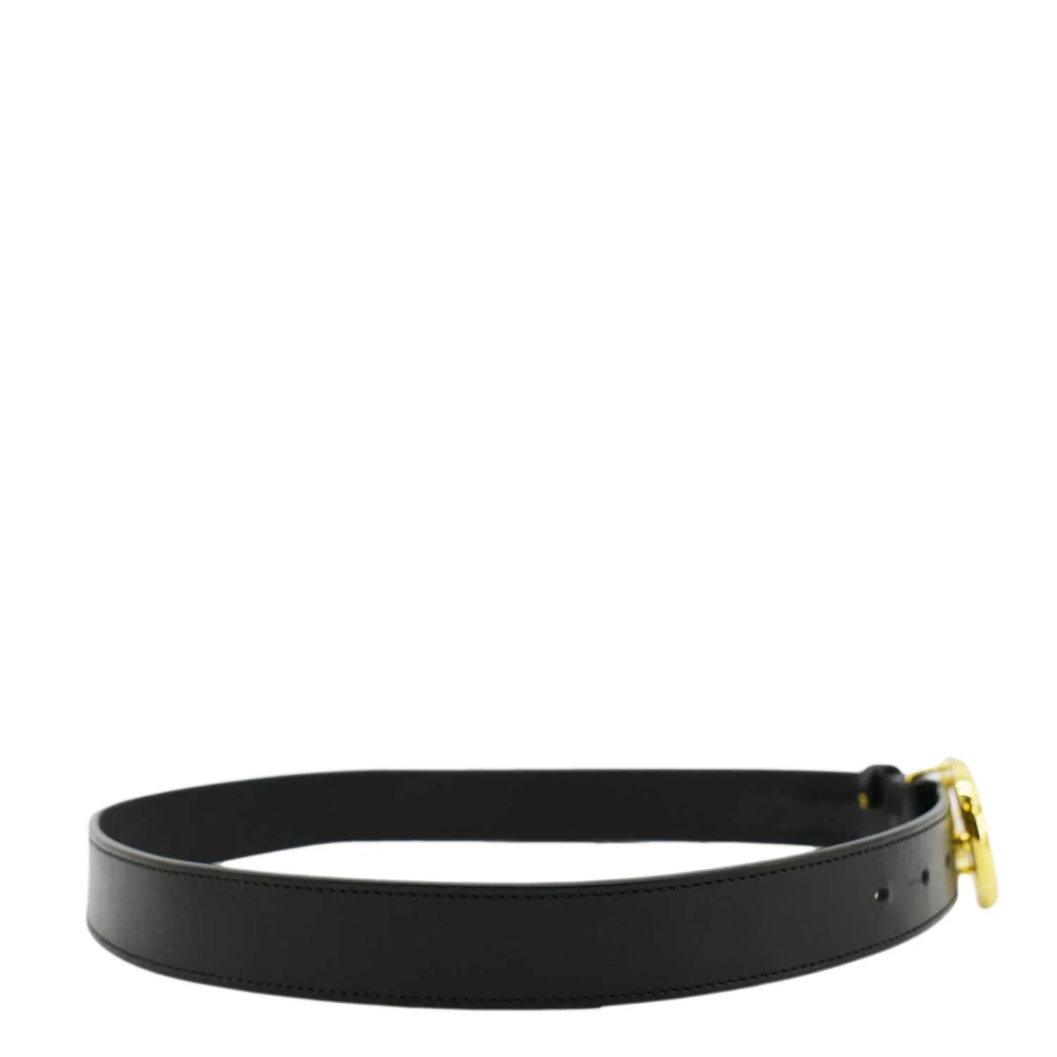 GUCCI Double G buckle Marmont Leather Belt Black 414516 Size 80.32 - Image 8