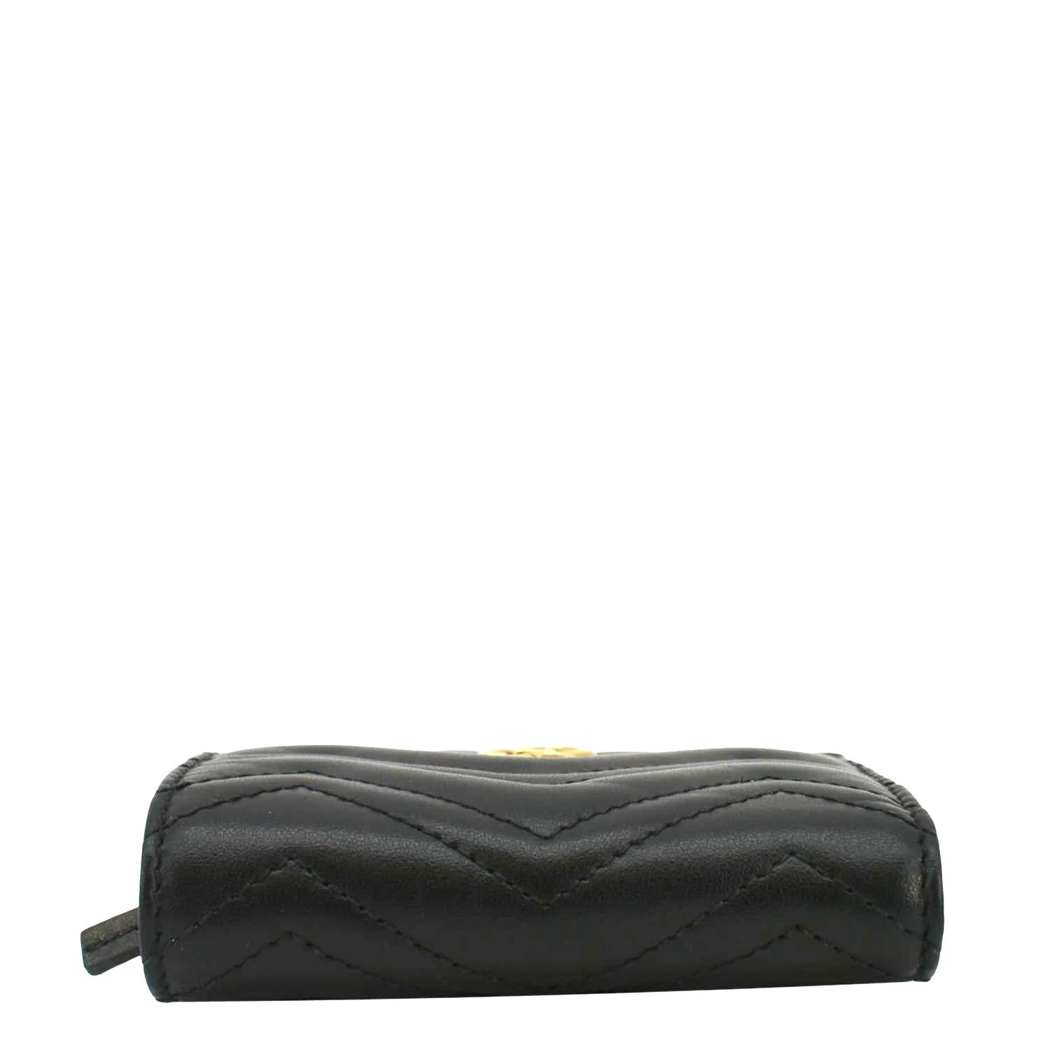 Gucci Marmont GG Matelasse Leather Card Case Wallet Black 466492 - Image 9