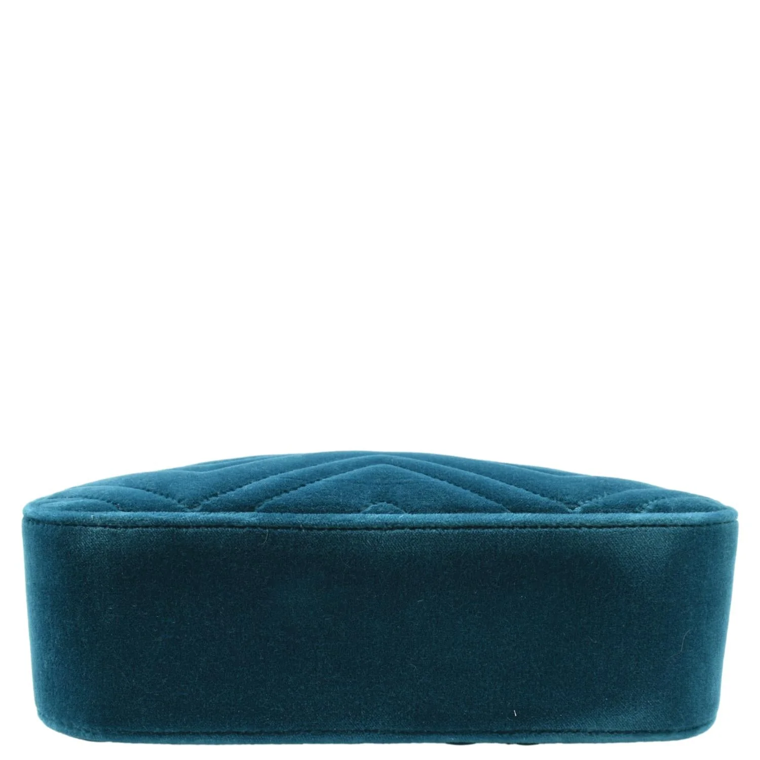 GUCCI Marmont Small Suede Crossbody Camera Bag Teal 447632 - Image 10