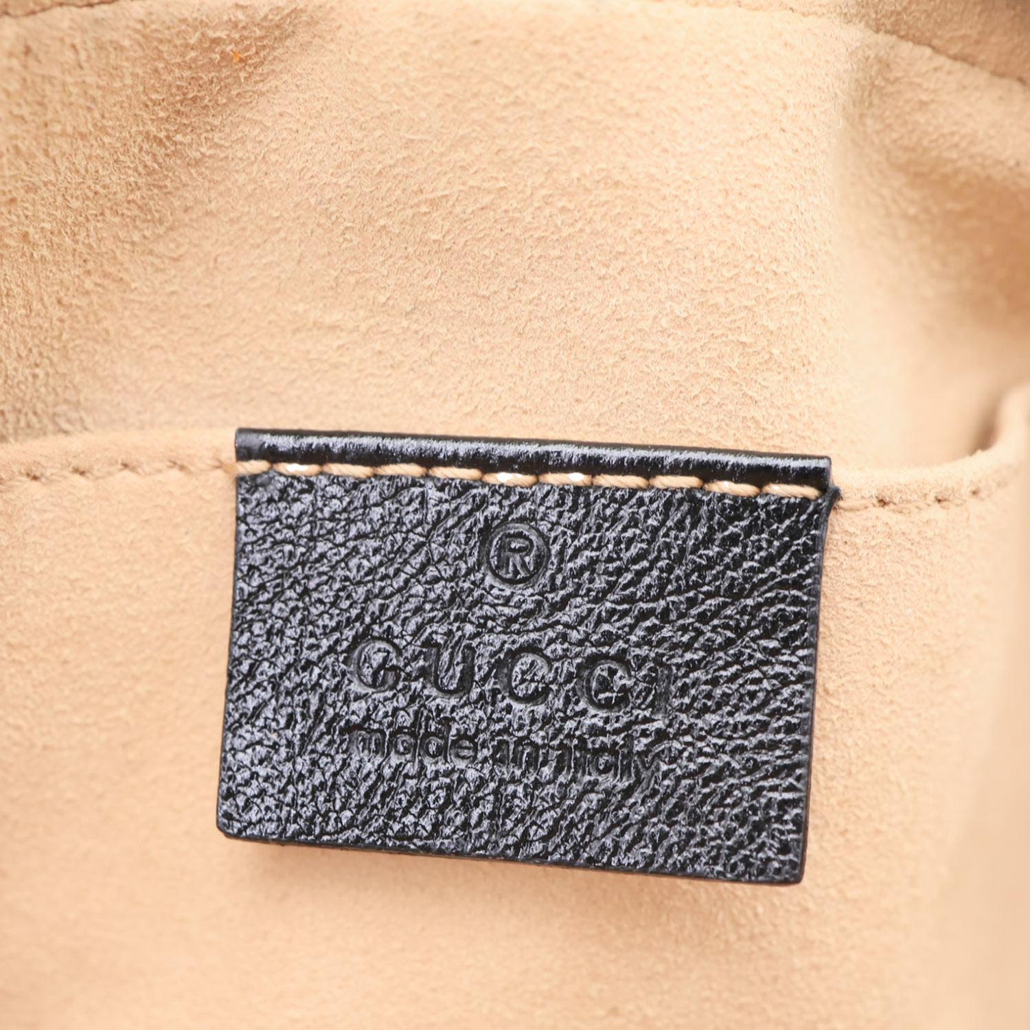 GUCCI Marmont Small Monogram Canvas Crossbody Camera Bag Beige 447632 - Image 13