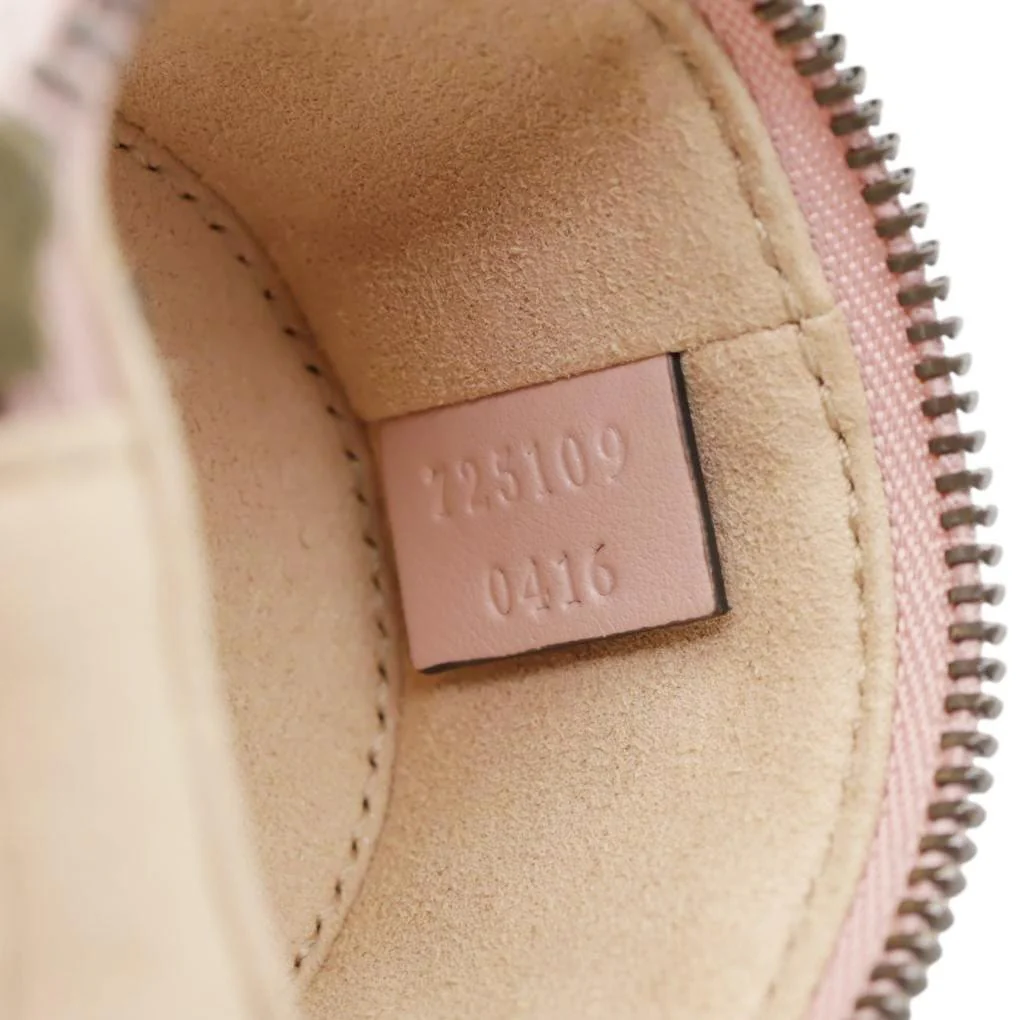 GUCCI GG Marmont Leather Key Chain Pink 725109 - Image 13
