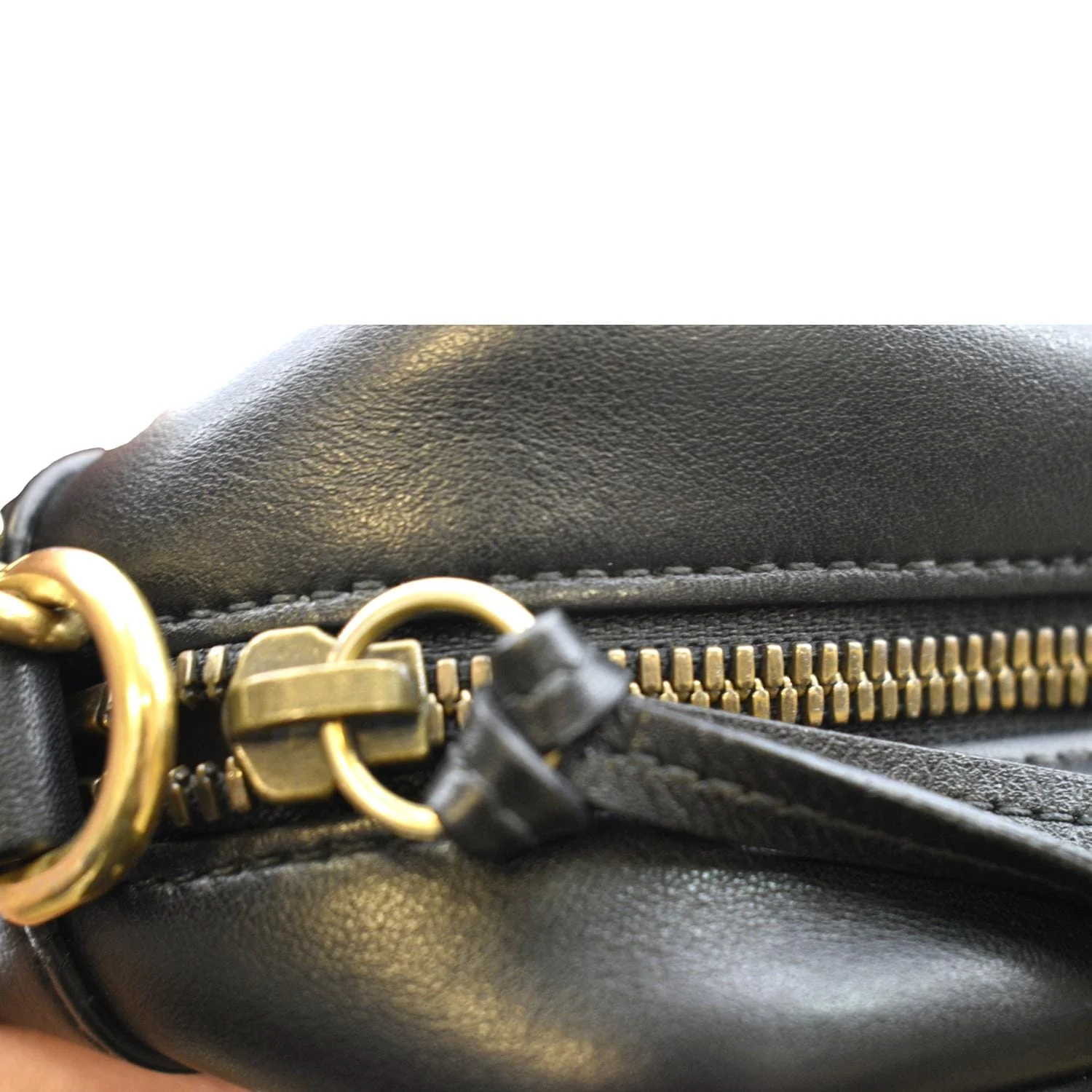 GUCCI GG Marmont Small Matelasse Leather Crossbody Bag Black 447632 - Image 9
