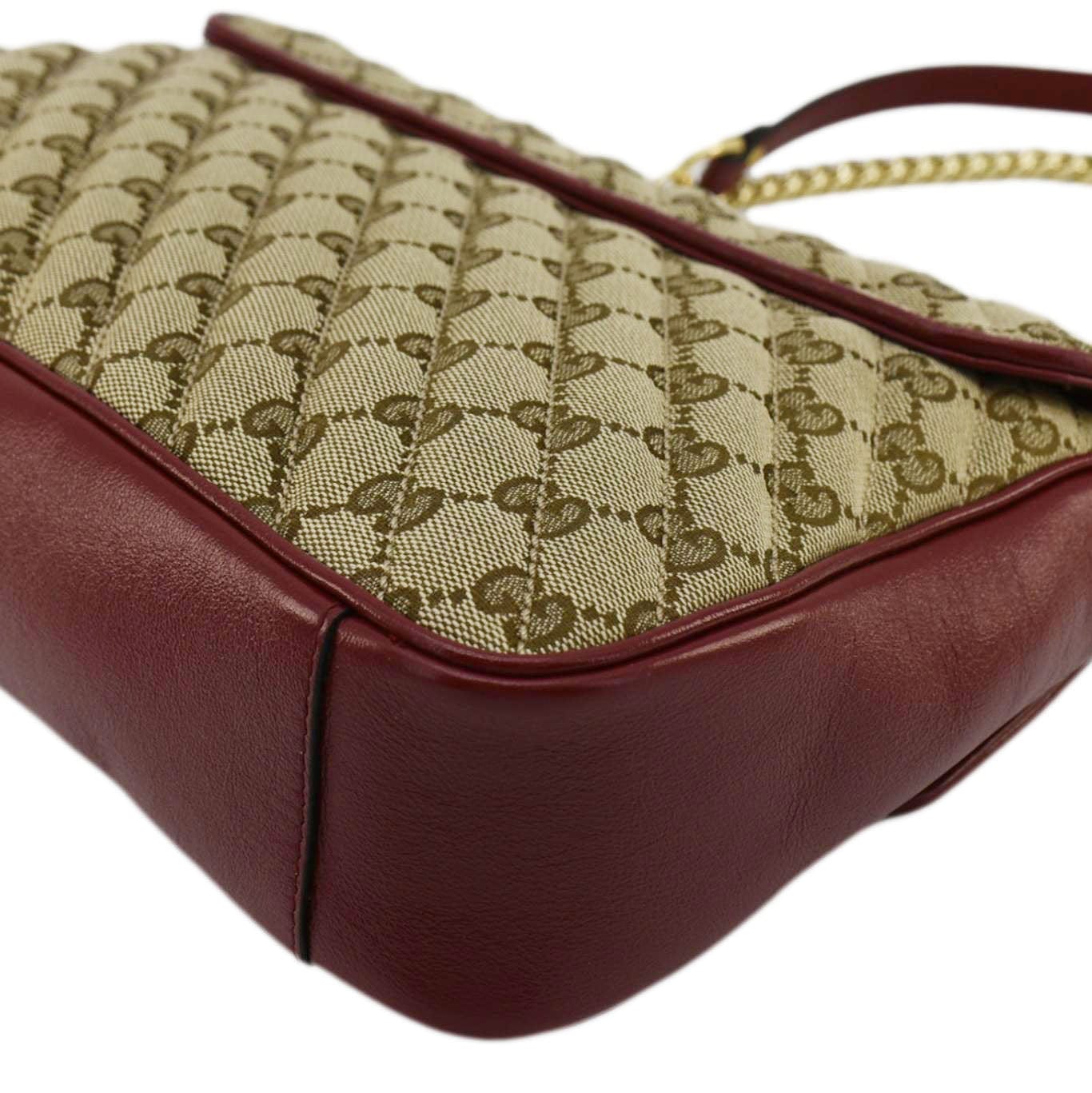 GUCCI GG Marmont Medium Canvas Crossbody Bag Beige 443496 - Image 10