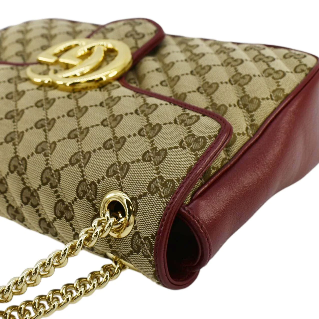 GUCCI GG Marmont Medium Canvas Crossbody Bag Beige 443496 - Image 7